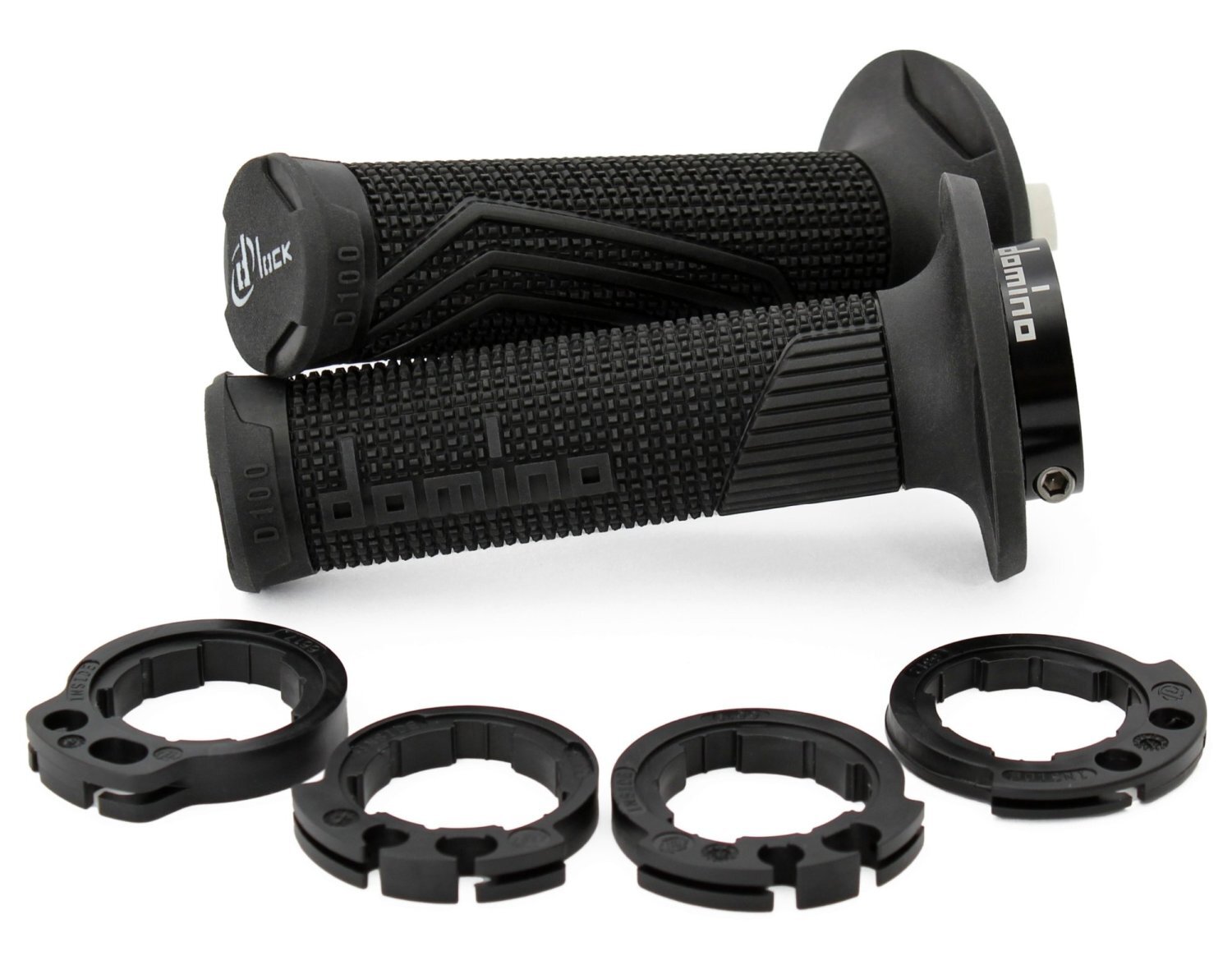 DOMINO GRIPS MX D100 D-LOCK ON 4T BLACK