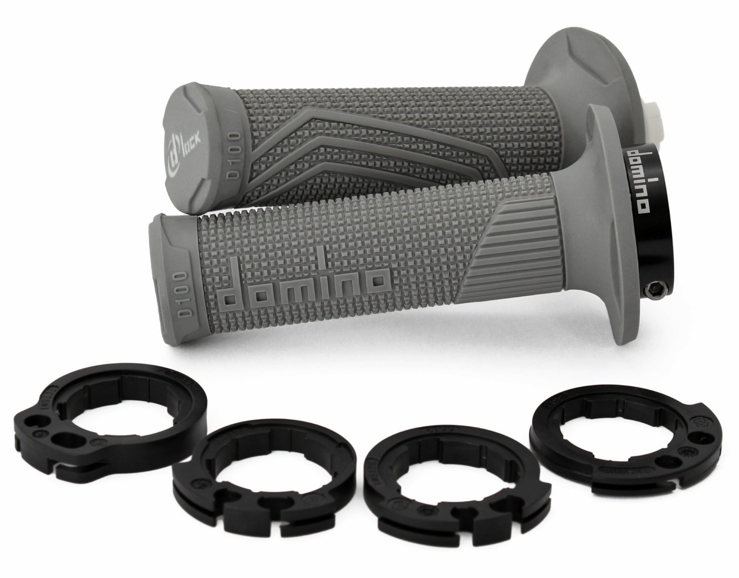 DOMINO GRIPS MX D100 D-LOCK ON 4T GREY