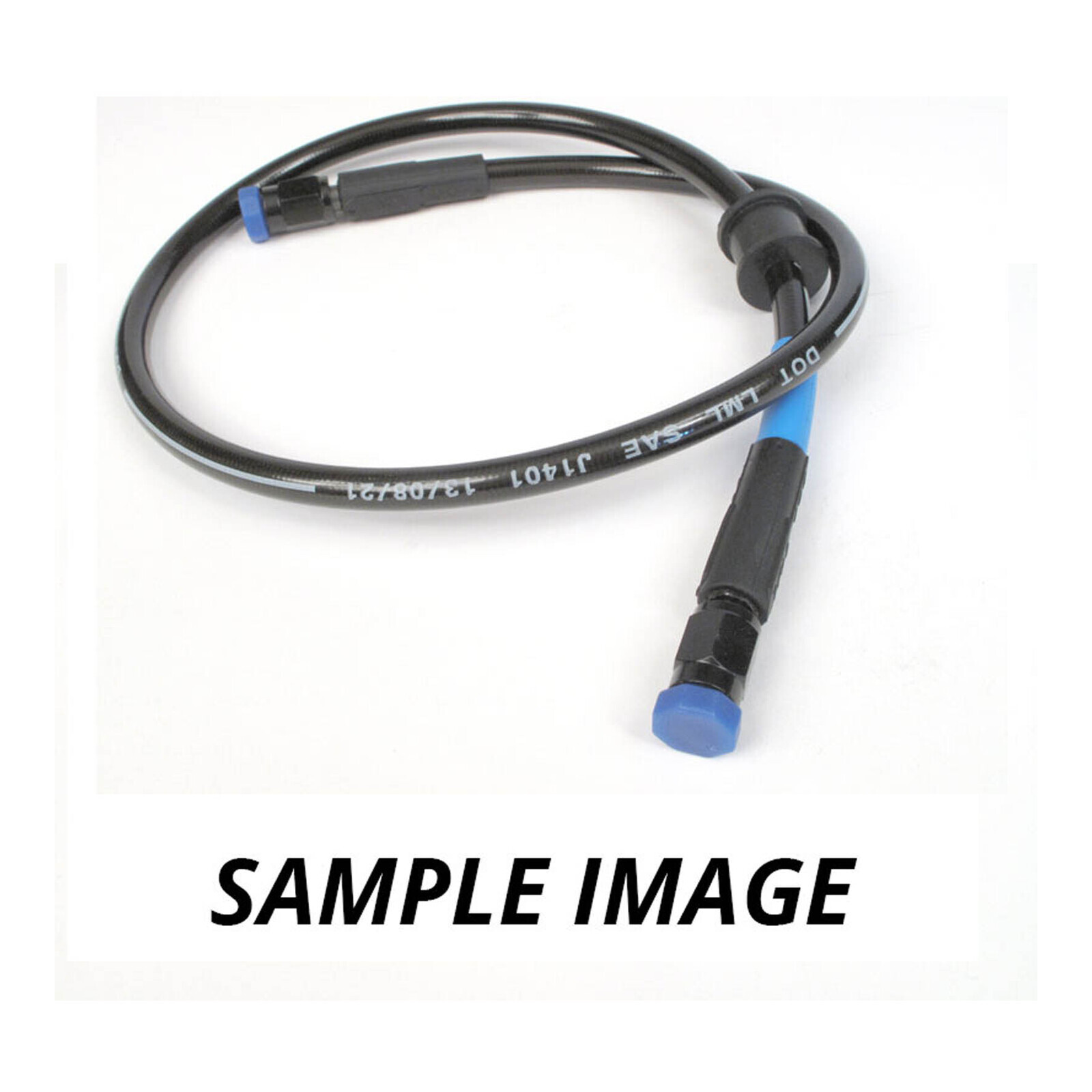 Whites Premade Brake Line - 250mm - (Dark Smoke)