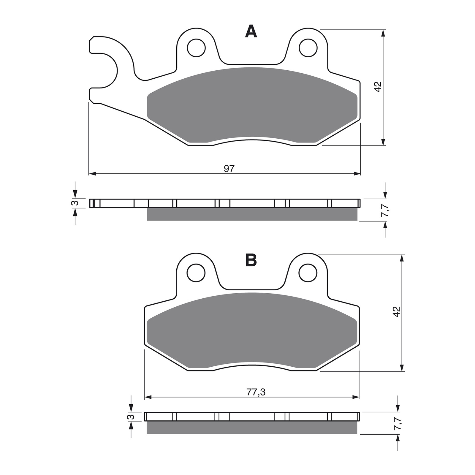 GOLDfren Brake Pads - K5 Off-Road Racing