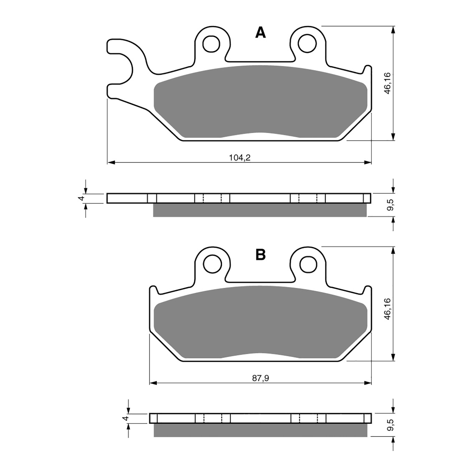 GOLDfren Brake Pads - S3 Sintered Sports