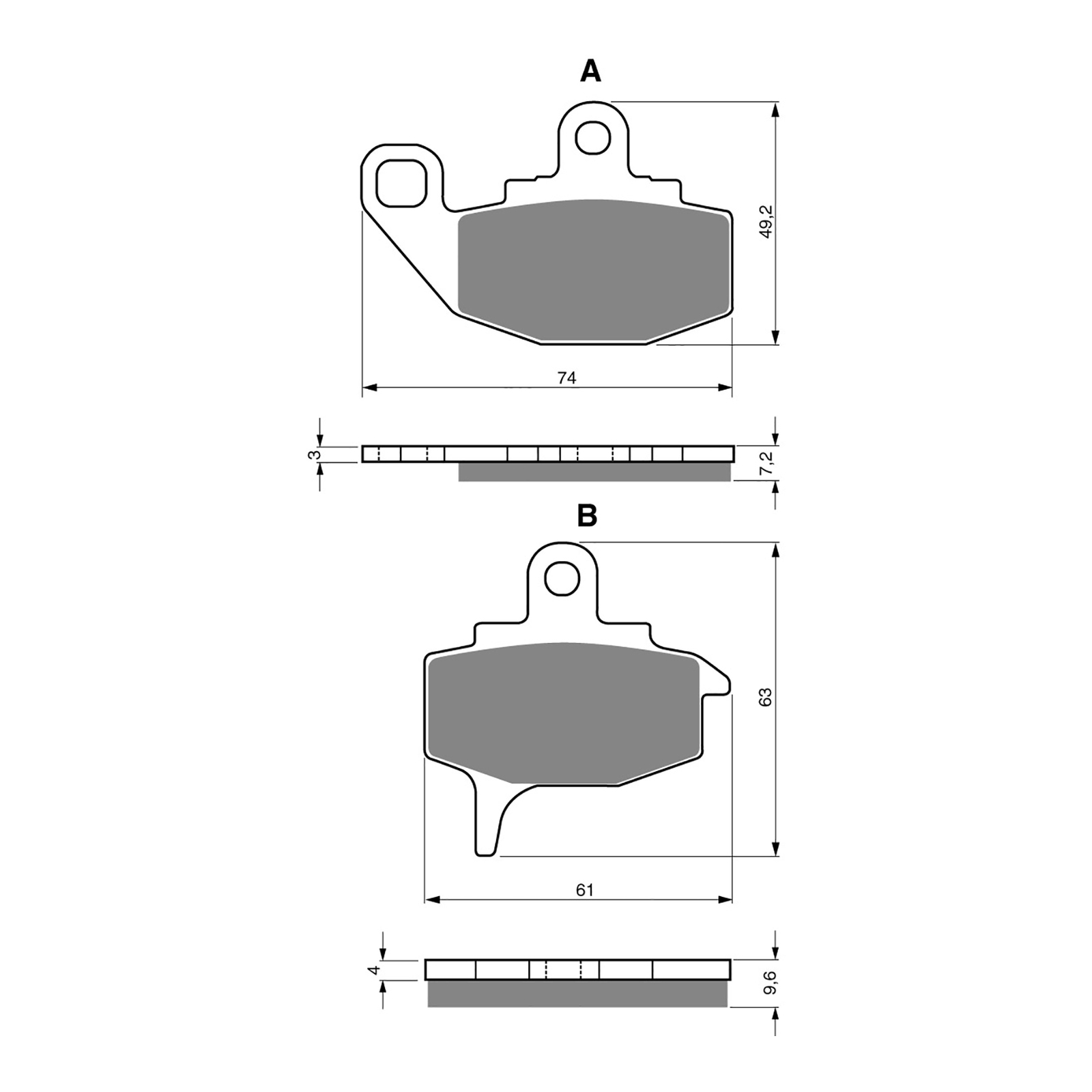 GOLDfren Brake Pads - K5 Off-Road Racing