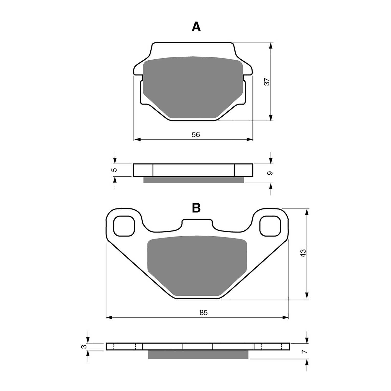 GOLDfren Brake Pads - K5 Off-Road Racing