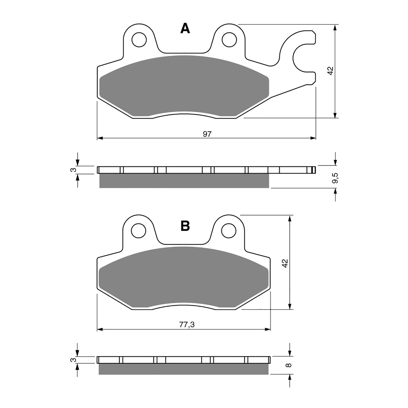 GOLDfren Brake Pads - S3 Sintered Sports