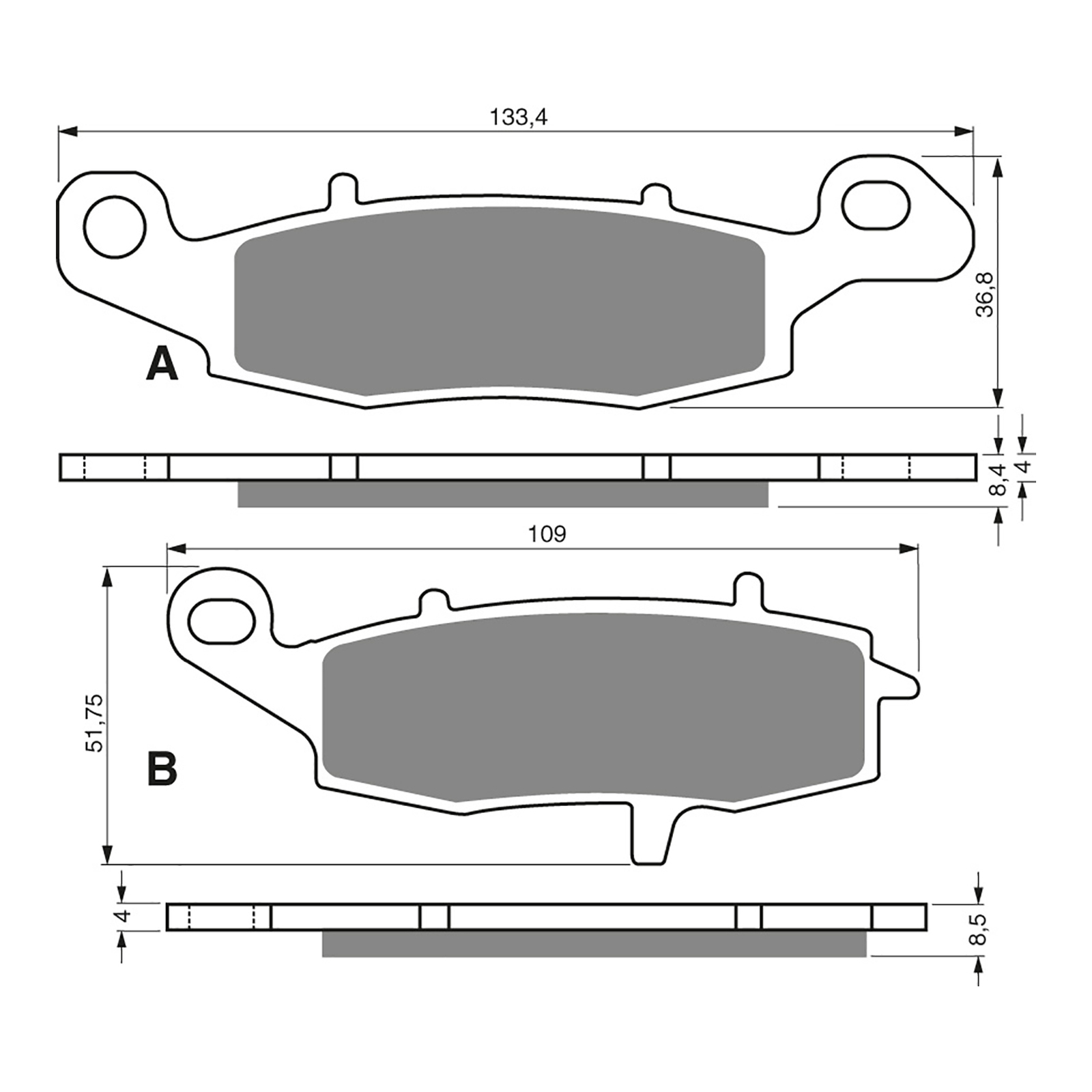 GOLDfren Brake Pads - S3 Sintered Sports