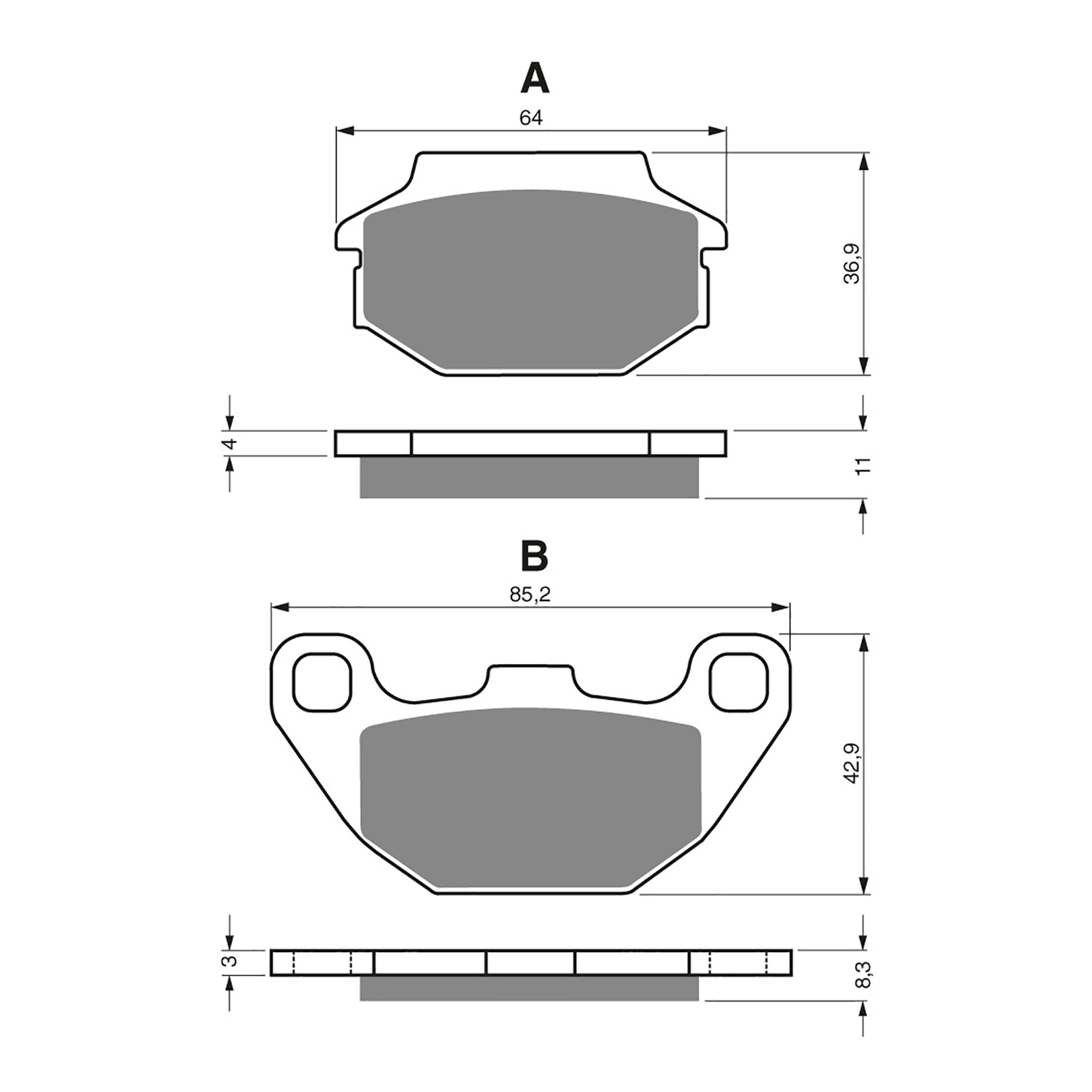 GOLDfren Brake Pads - K5 Off-Road Racing