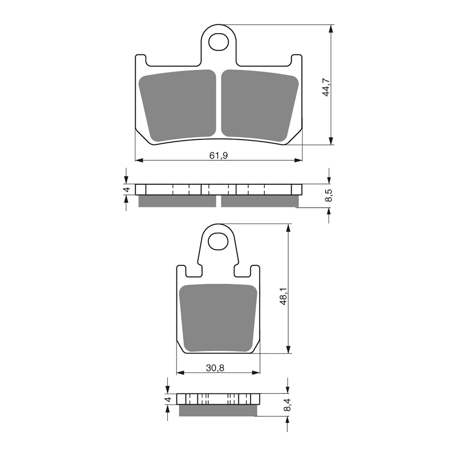 GOLDfren Brake Pads - S3 Sintered Sports