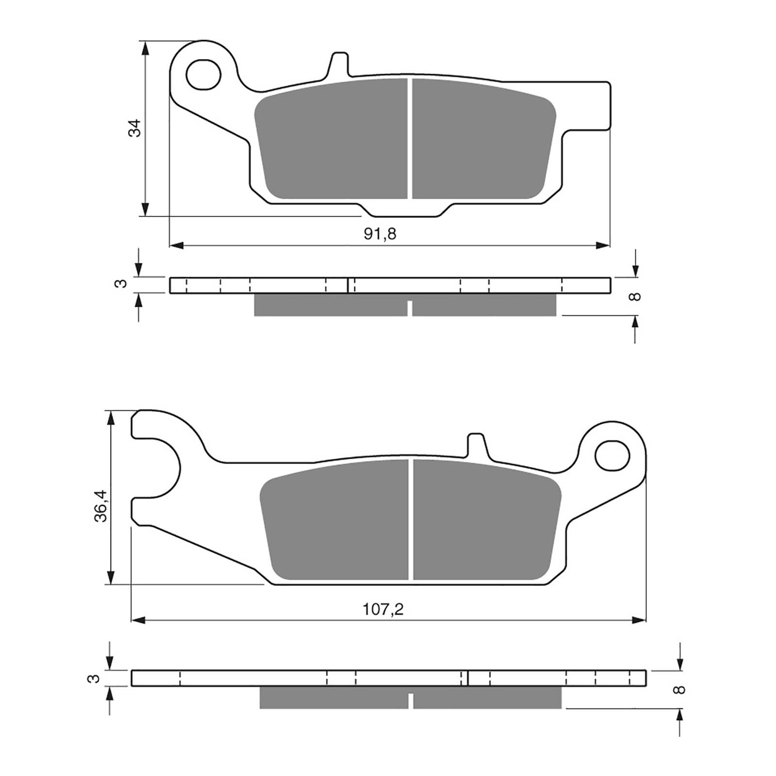 GOLDfren Brake Pads - K5 Off-Road Racing