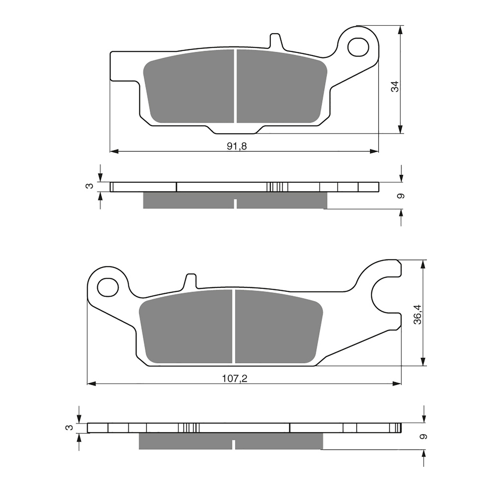 GOLDfren Brake Pads - K5 Off-Road Racing