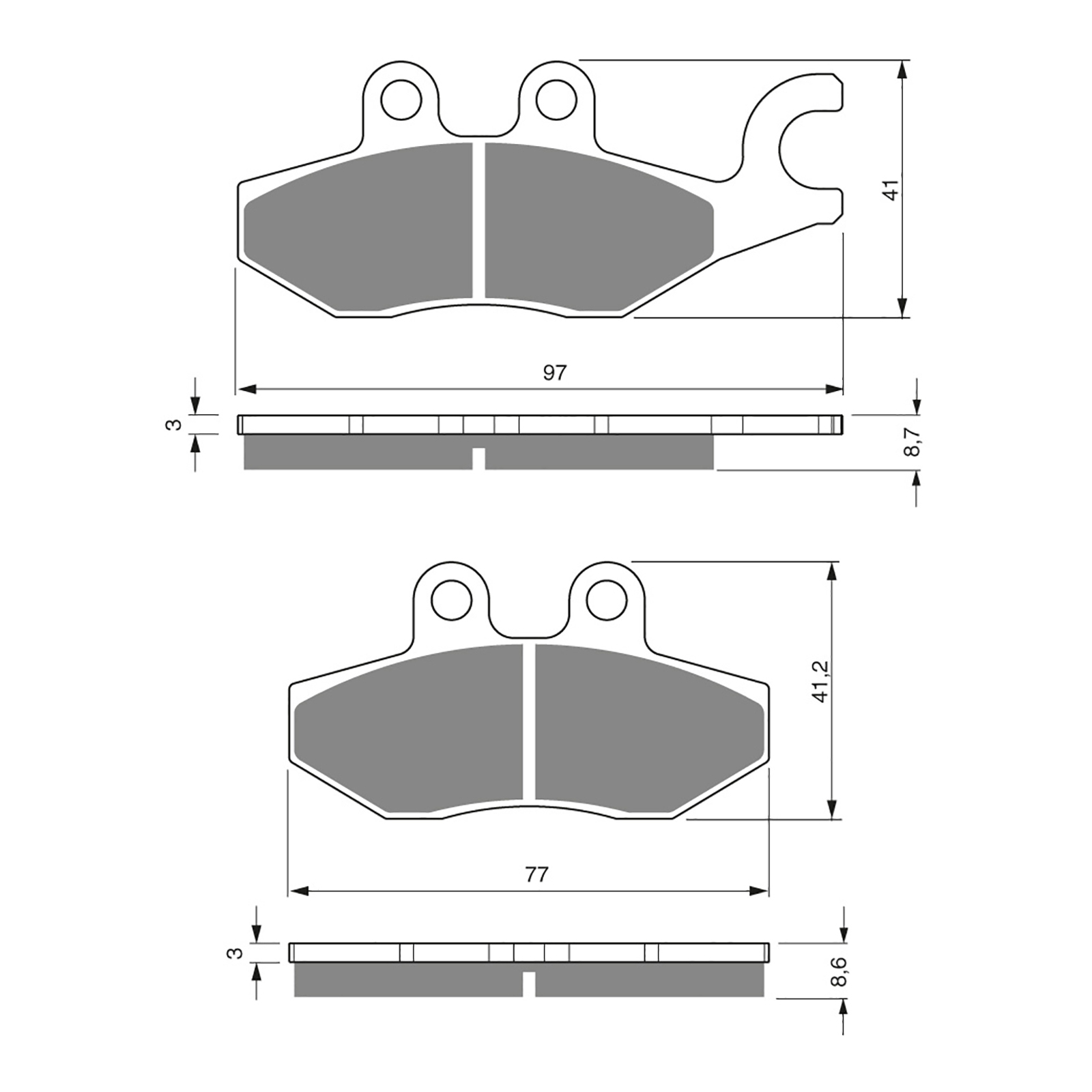 GOLDfren Brake Pads - S3 Sintered Sports