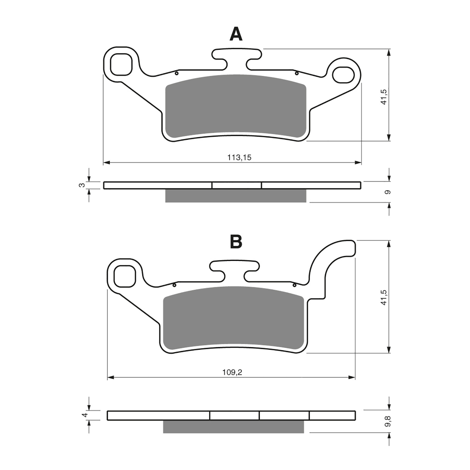 GOLDfren Brake Pads - S3 Sintered Sports