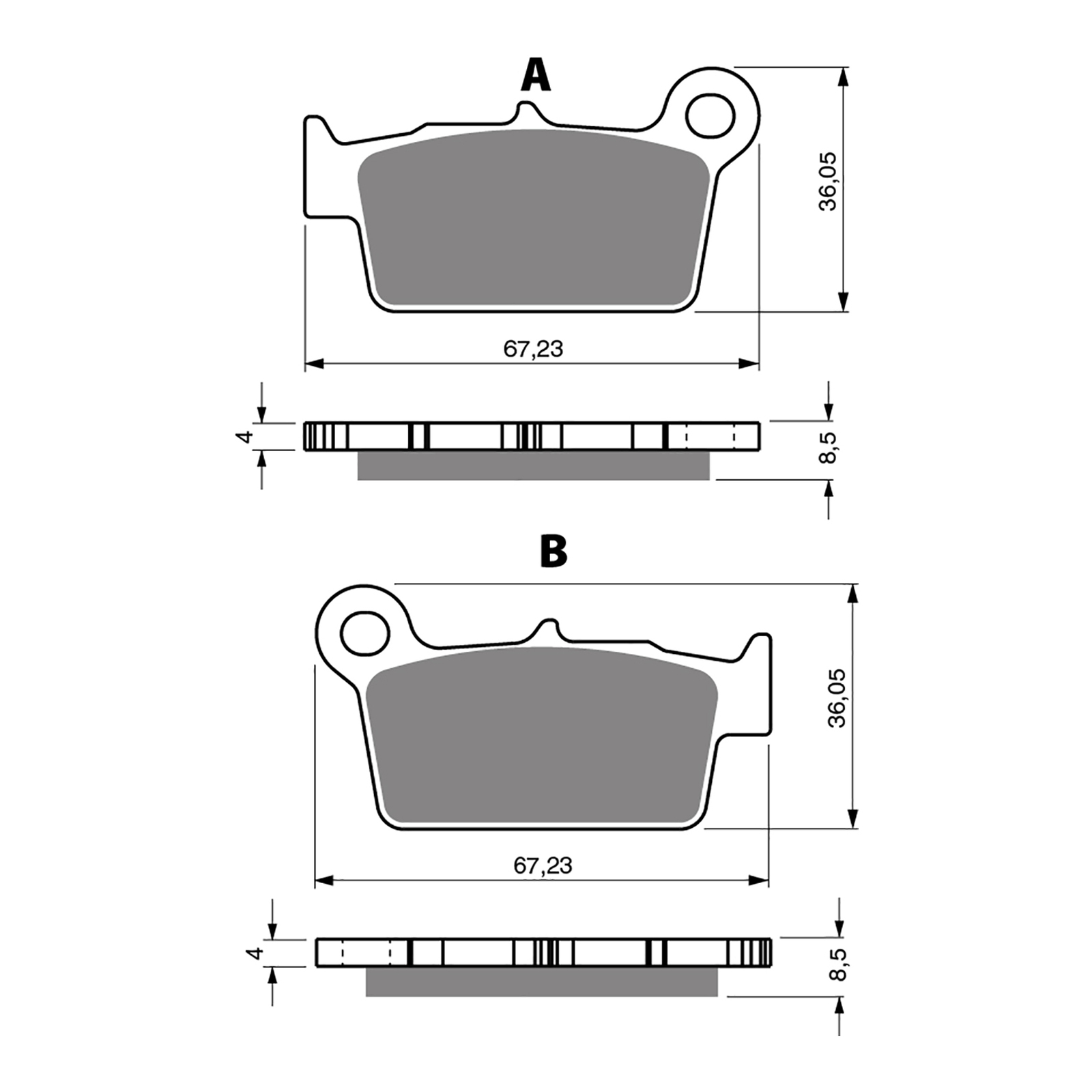 GOLDfren Brake Pads - K5 Off-Road Racing