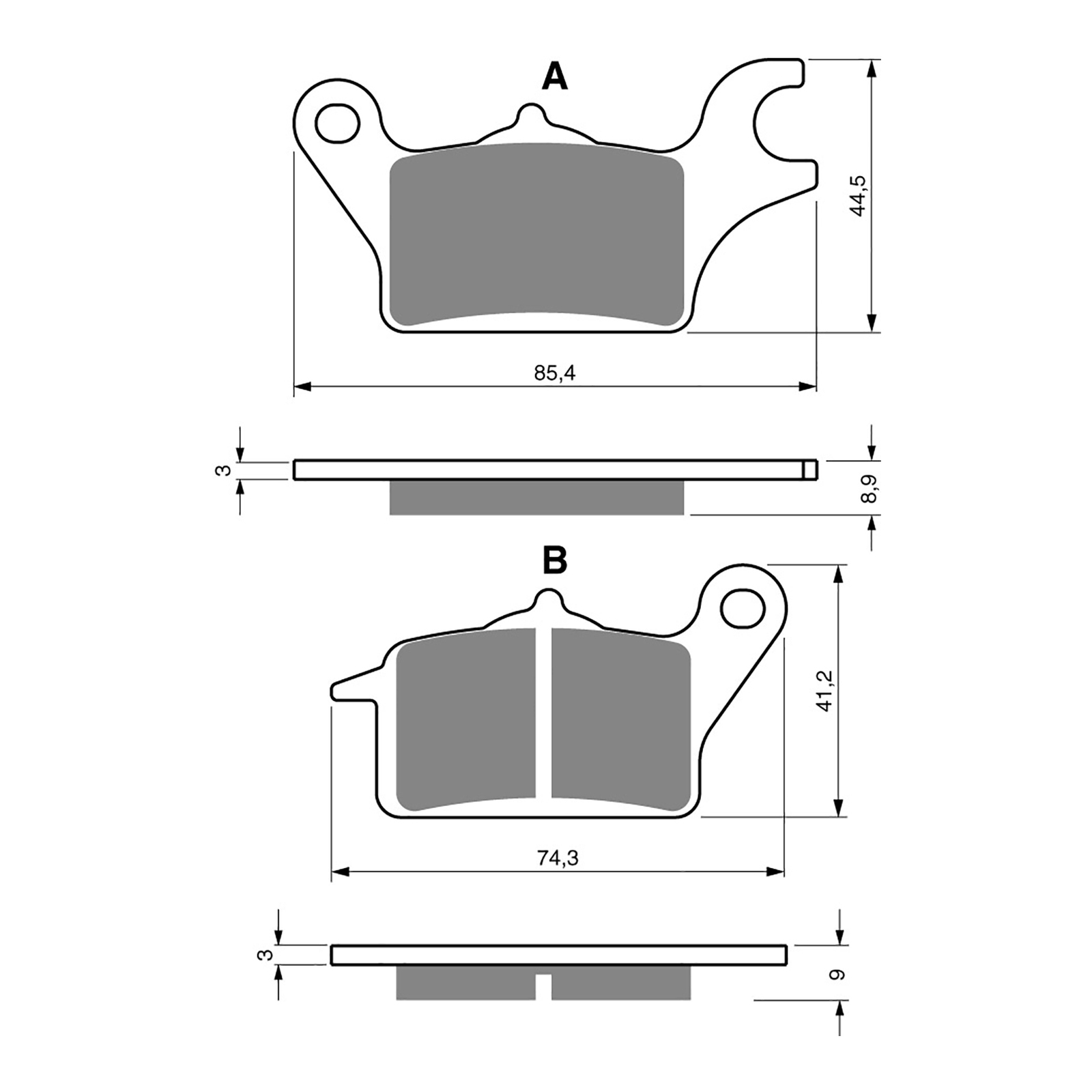 GOLDfren Brake Pads - S3 Sintered Sports