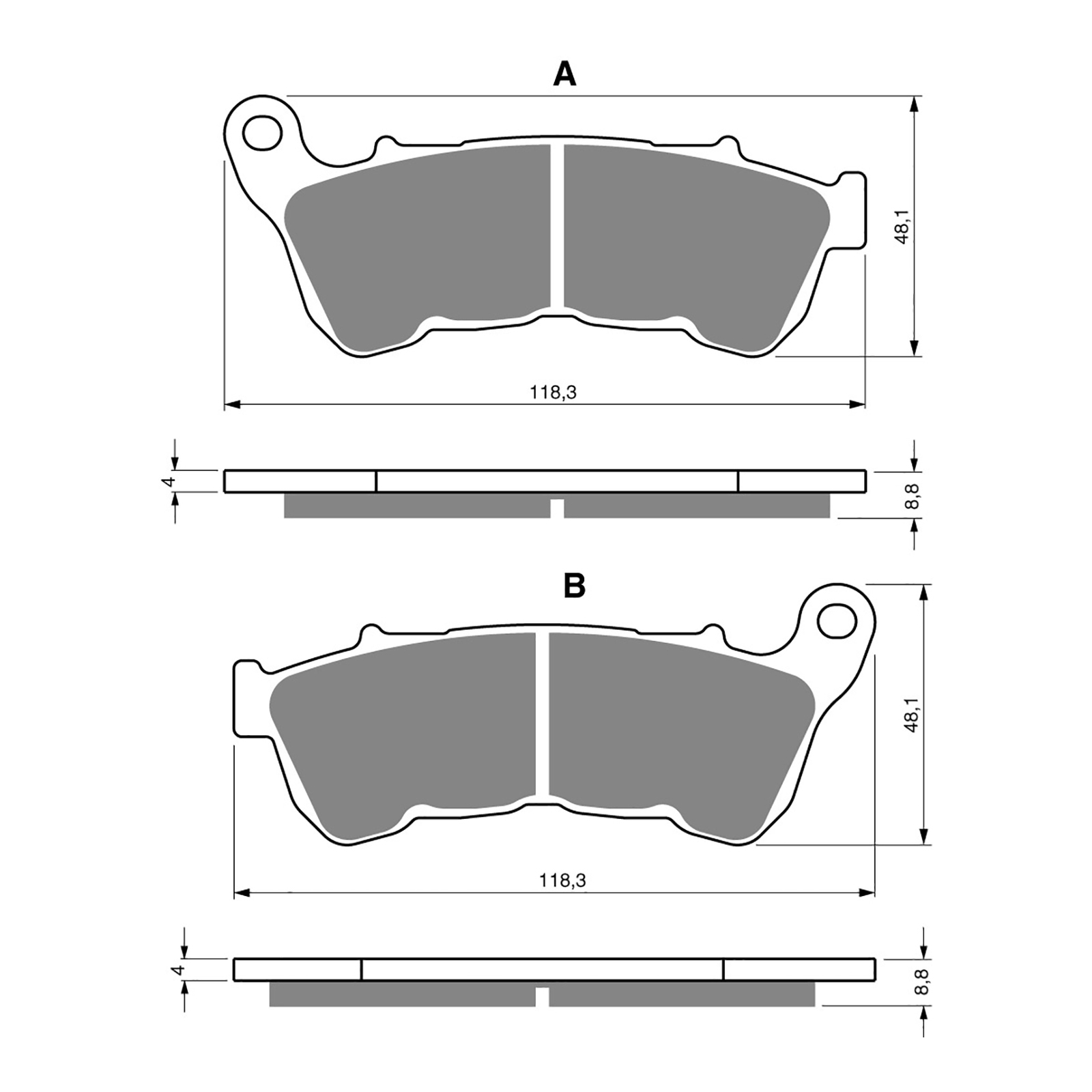 GOLDfren Brake Pads - S3 Sintered Sports