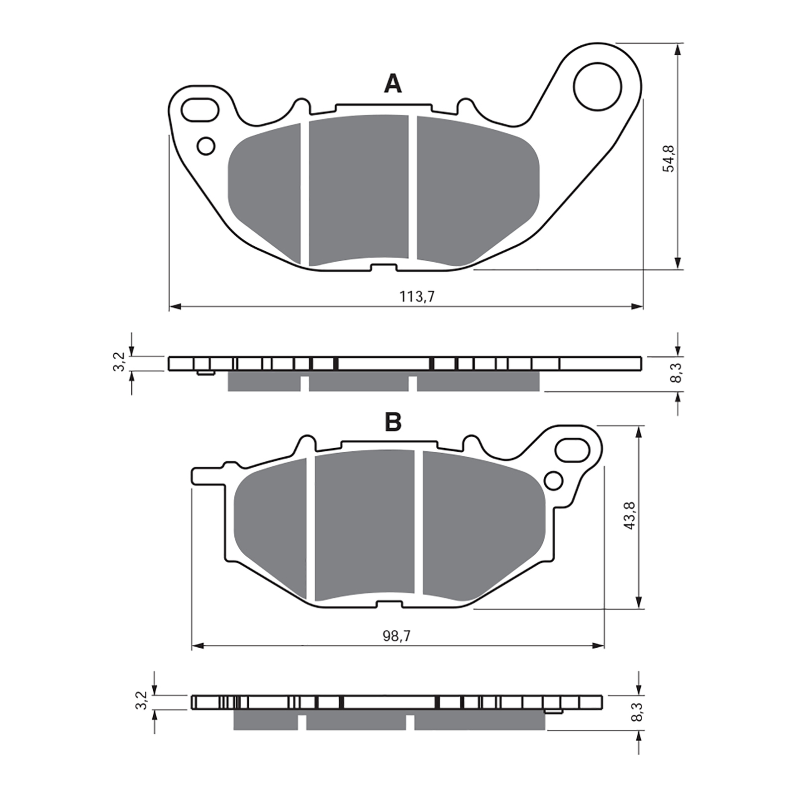 GOLDfren Brake Pads - S3 Sintered Sports