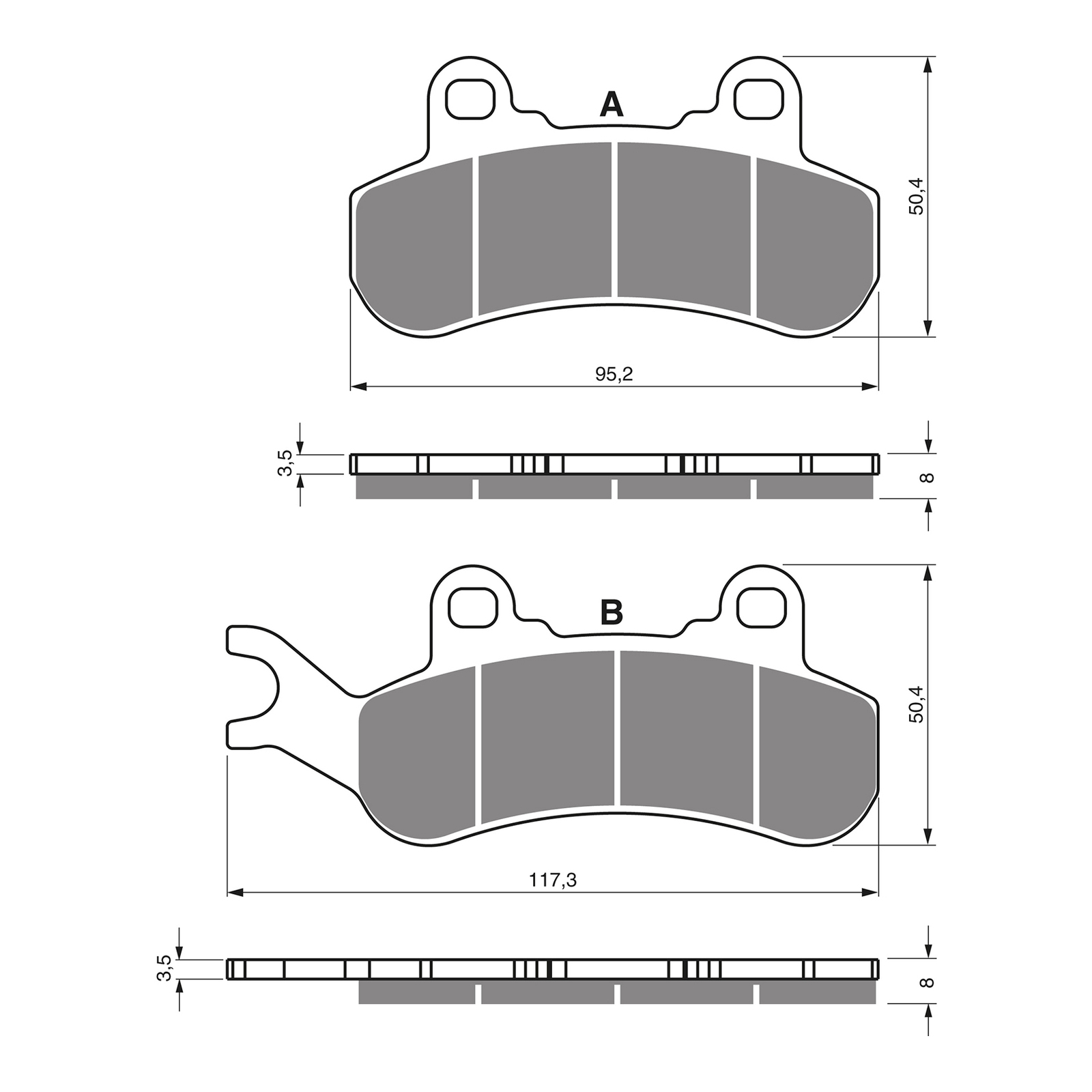 GOLDfren Brake Pads - K5 Off-Road Racing