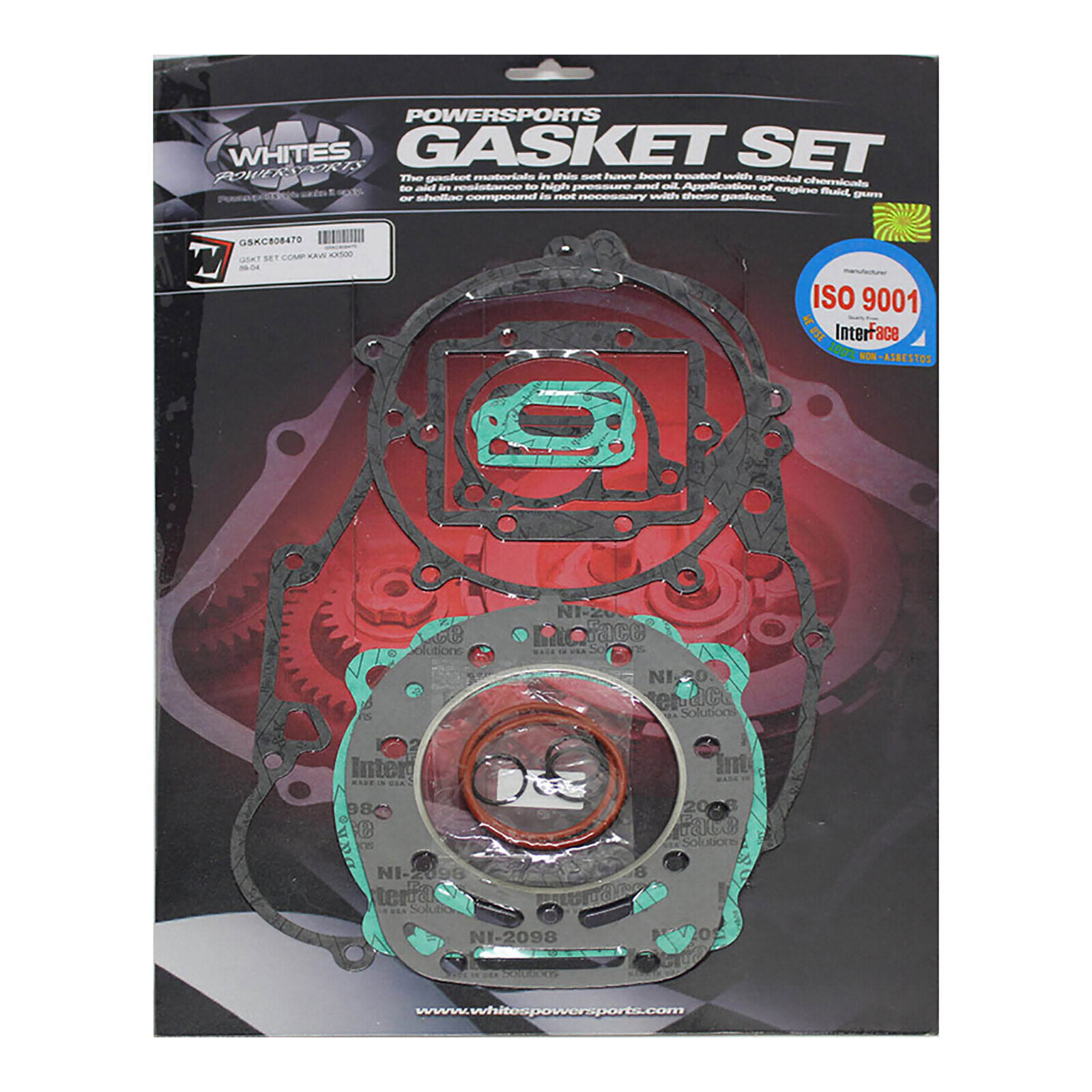 Whites Complete Gasket Set Kawasaki KX500 '89-'04