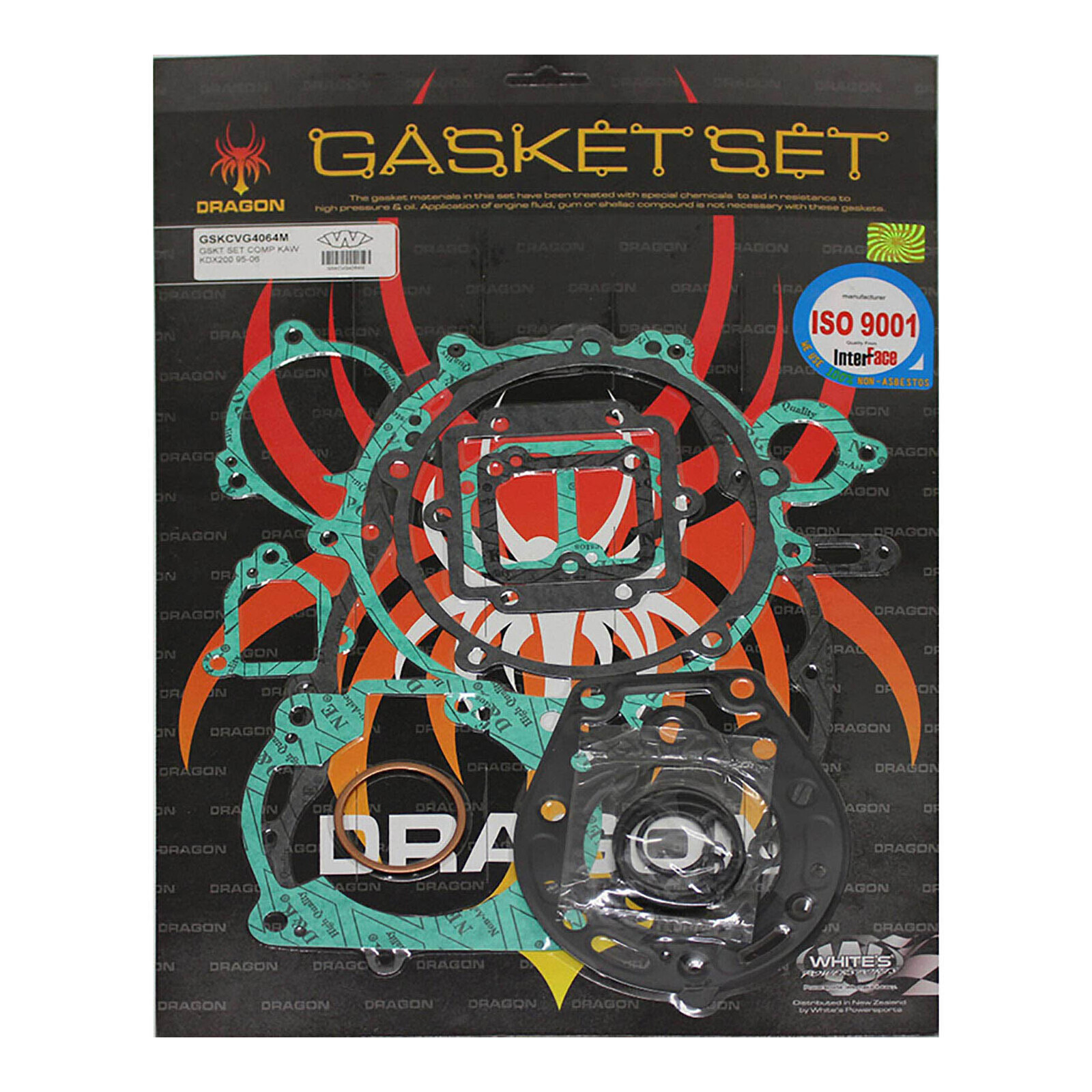 Whites Complete Gasket Set Kawasaki KDX200 '95-'06