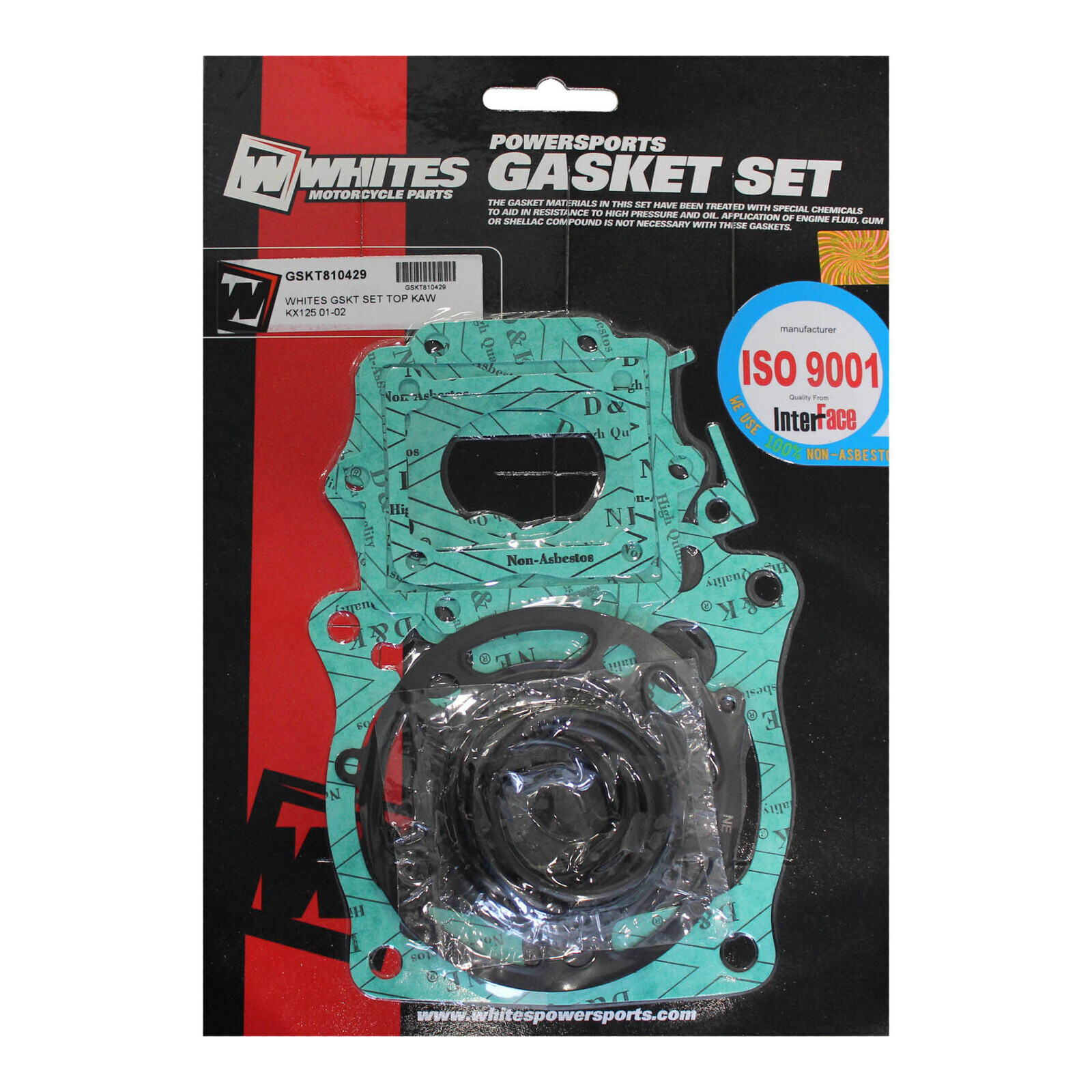 Whites Gasket Set - Top Kawasaki KX125 '01-'02