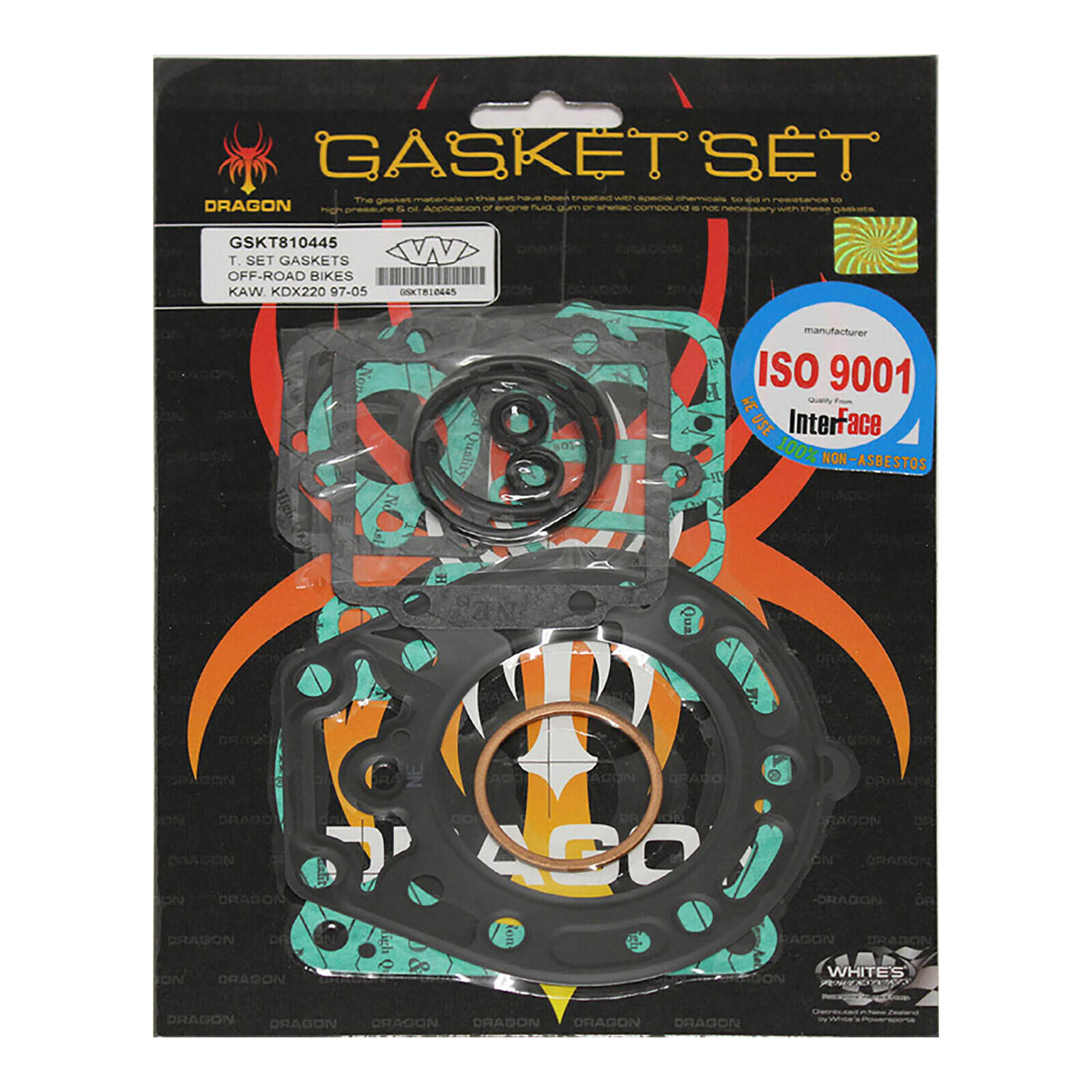 Whites Gasket Set - Top Kawasaki KDX220 '97-'05