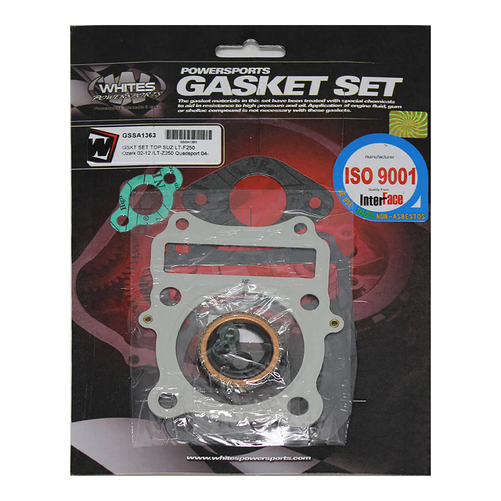 Whites Gasket Set - Top Suzuki LT-F250 '02-'12 /LT-Z250 '04