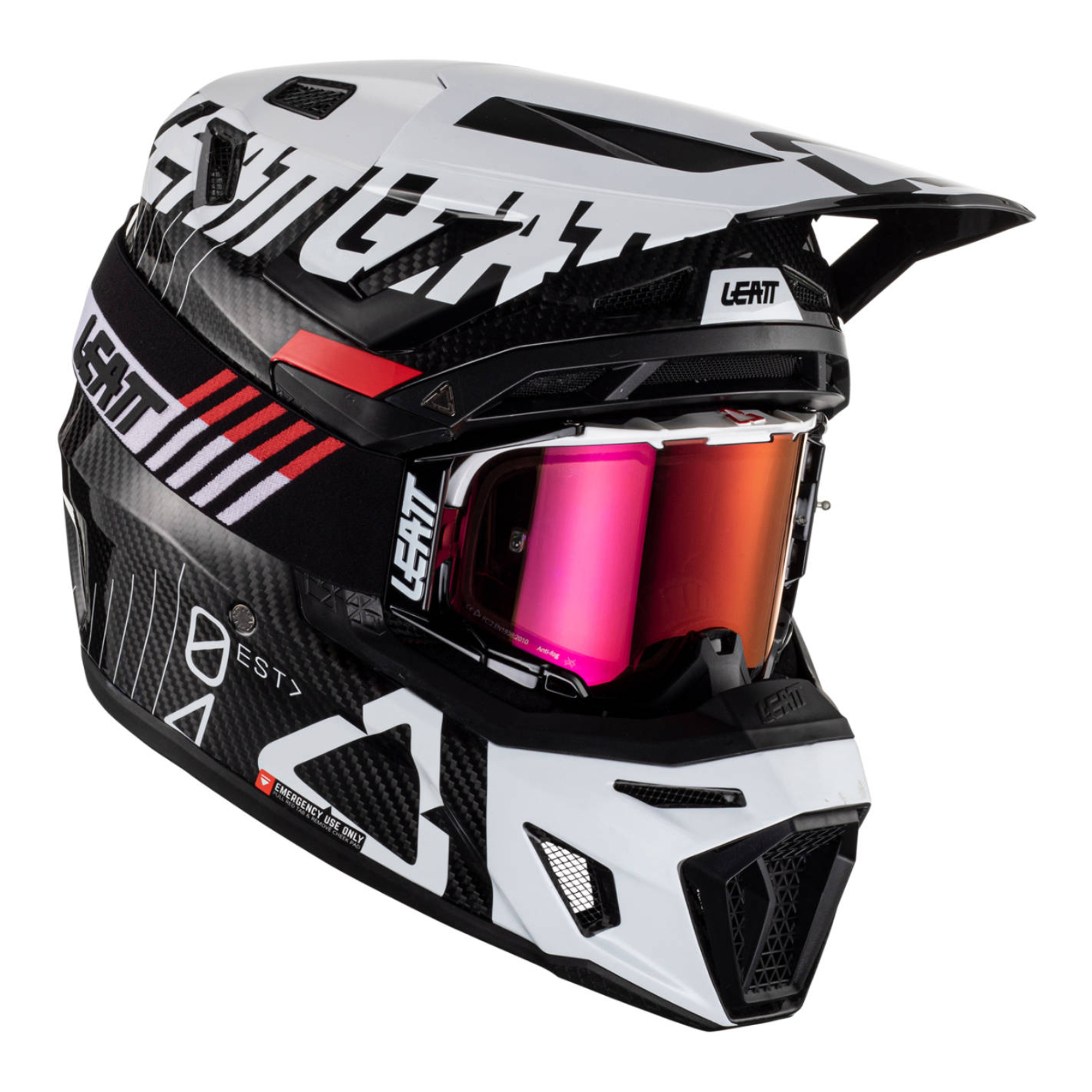 Leatt 9.5 Helmet Kit - Carbon/ White