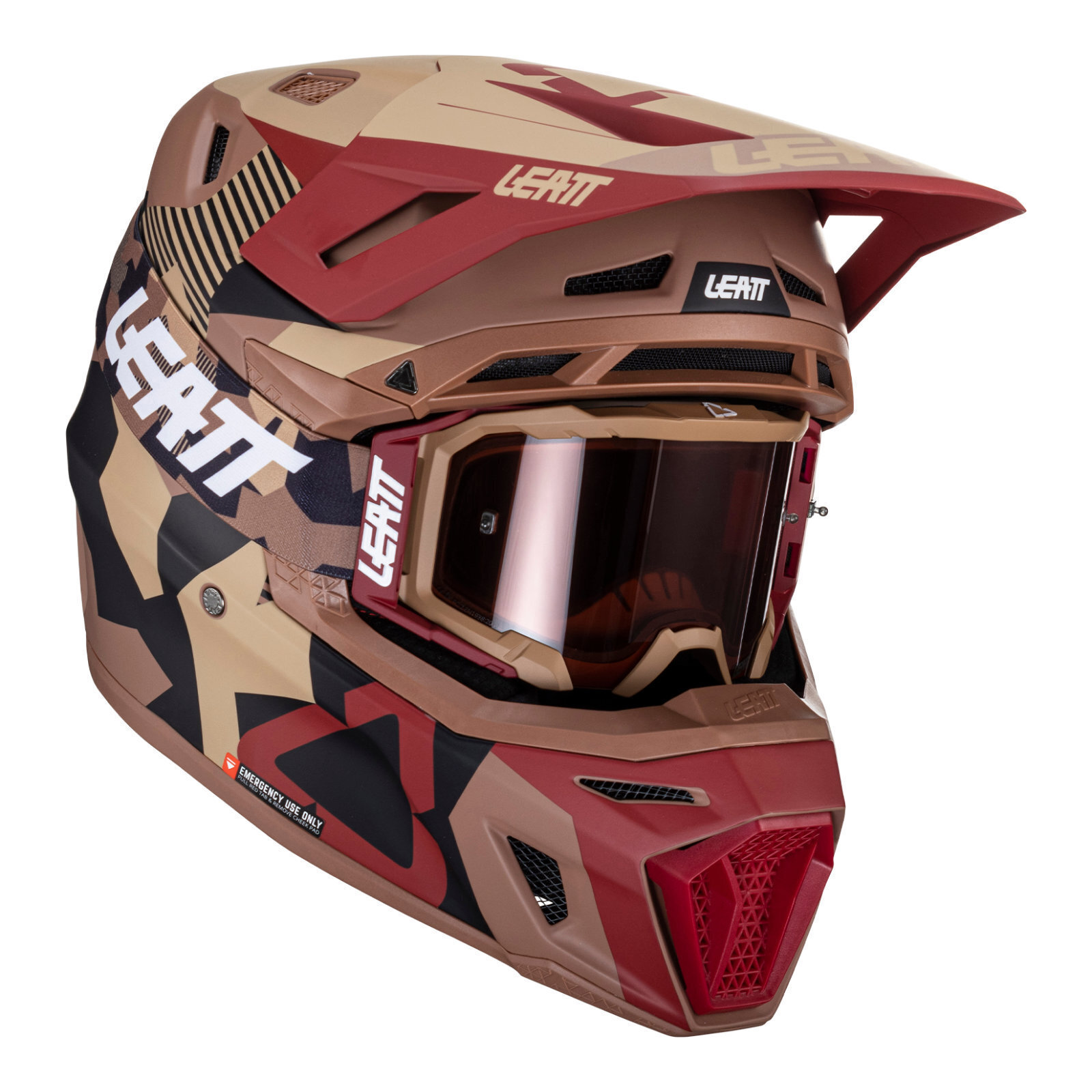 Leatt Helmet Kit Moto 8.5 V24 - Rubystone (2XL)