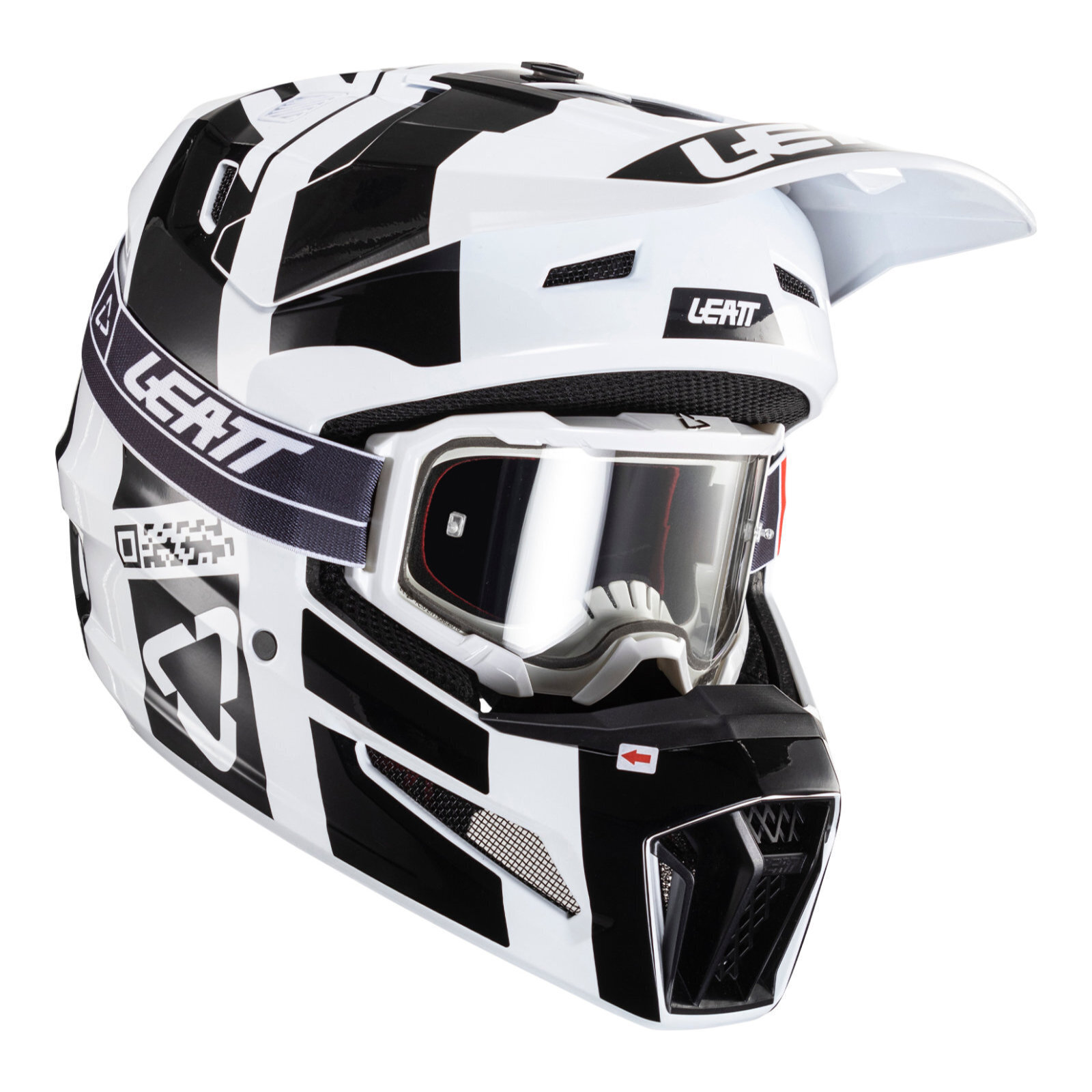 Leatt Helmet Kit Moto 3.5 V24 - Black / White (XS)