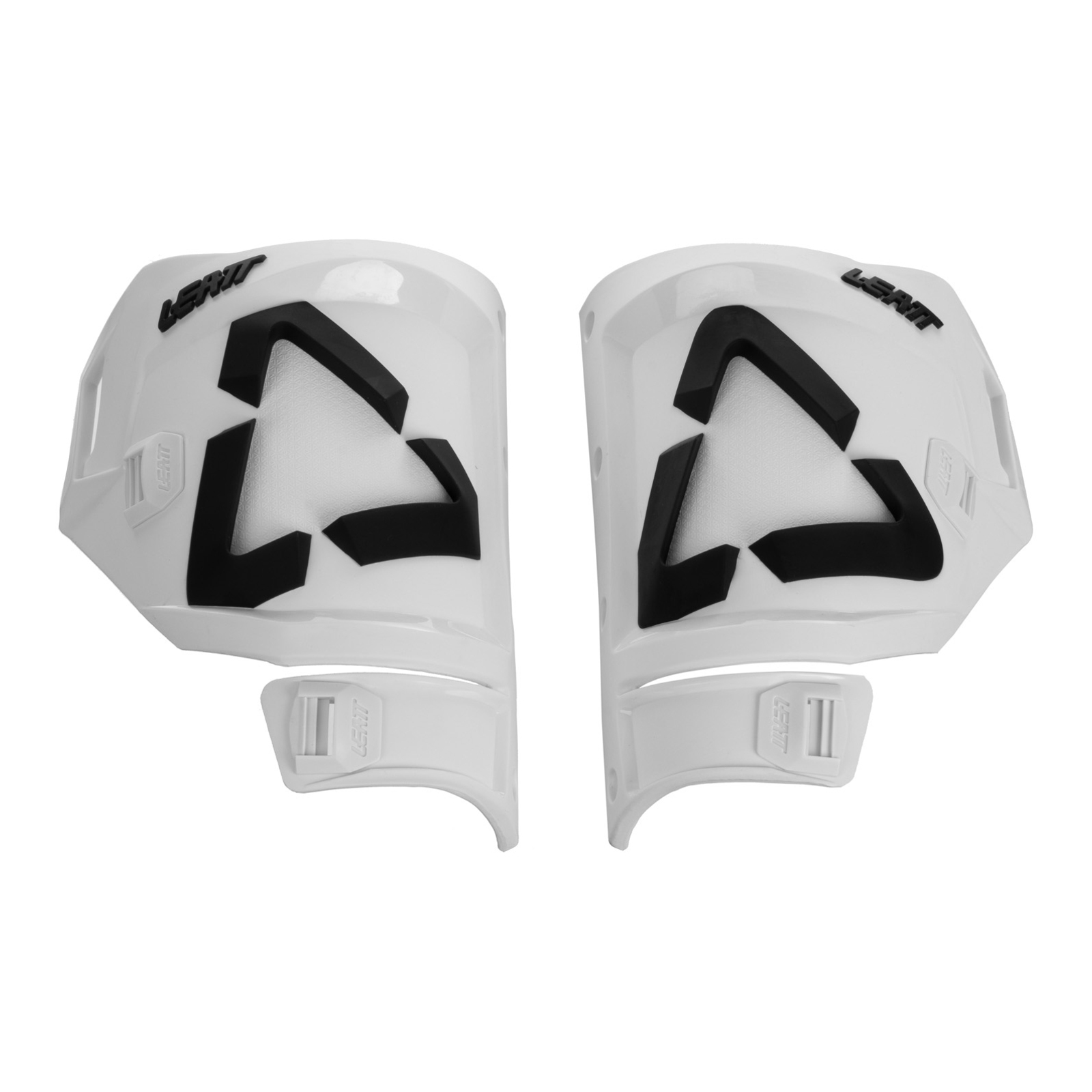 Leatt 5.5 Boot Shin Plate Kit - White / Black  Pair (US10/11)