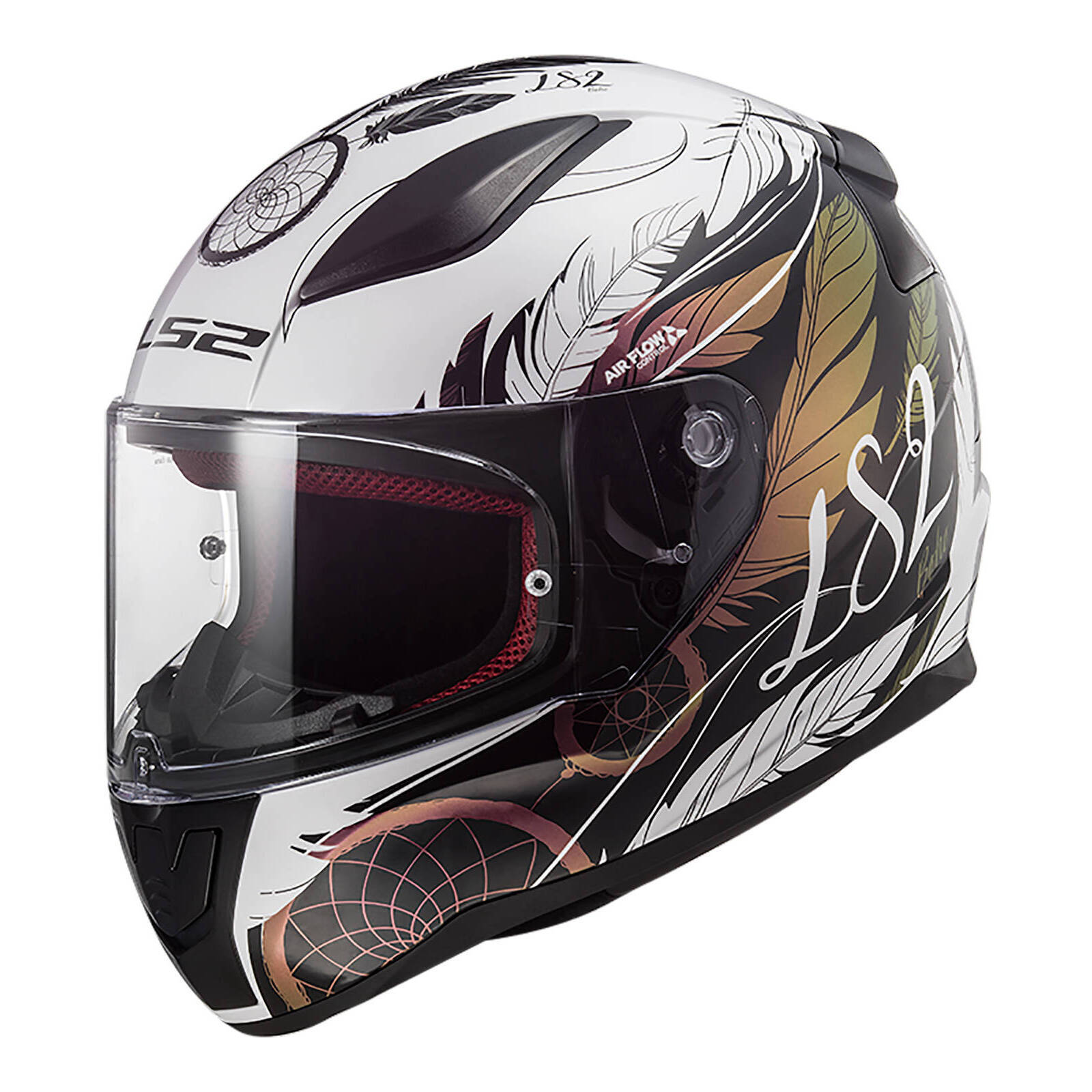 LS2 FF353 Rapid II (S) Boho - White / Black / Pink 06