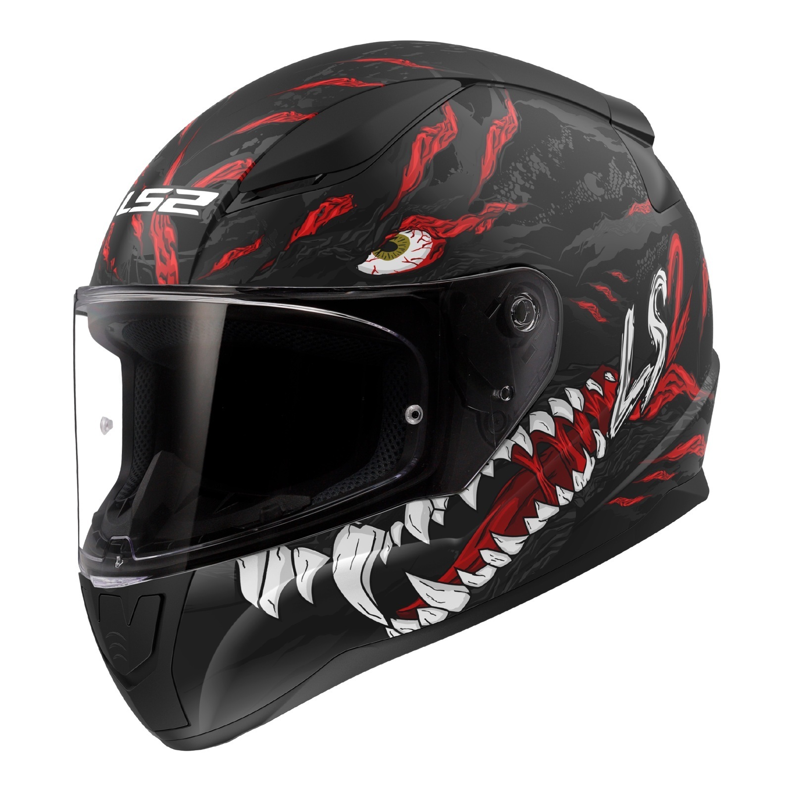 LS2 FF353 Rapid II (M) Kaiju - Matte Black / Red / White 06