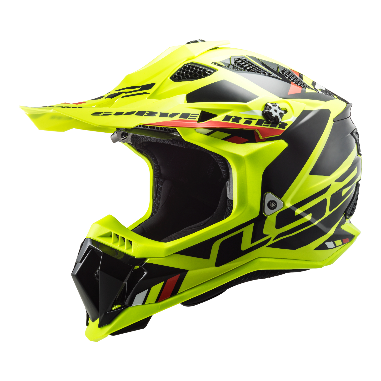 LS2 MX700 Subverter Evo (2XL) Stomp - Hi-Vis Yellow / Black 06