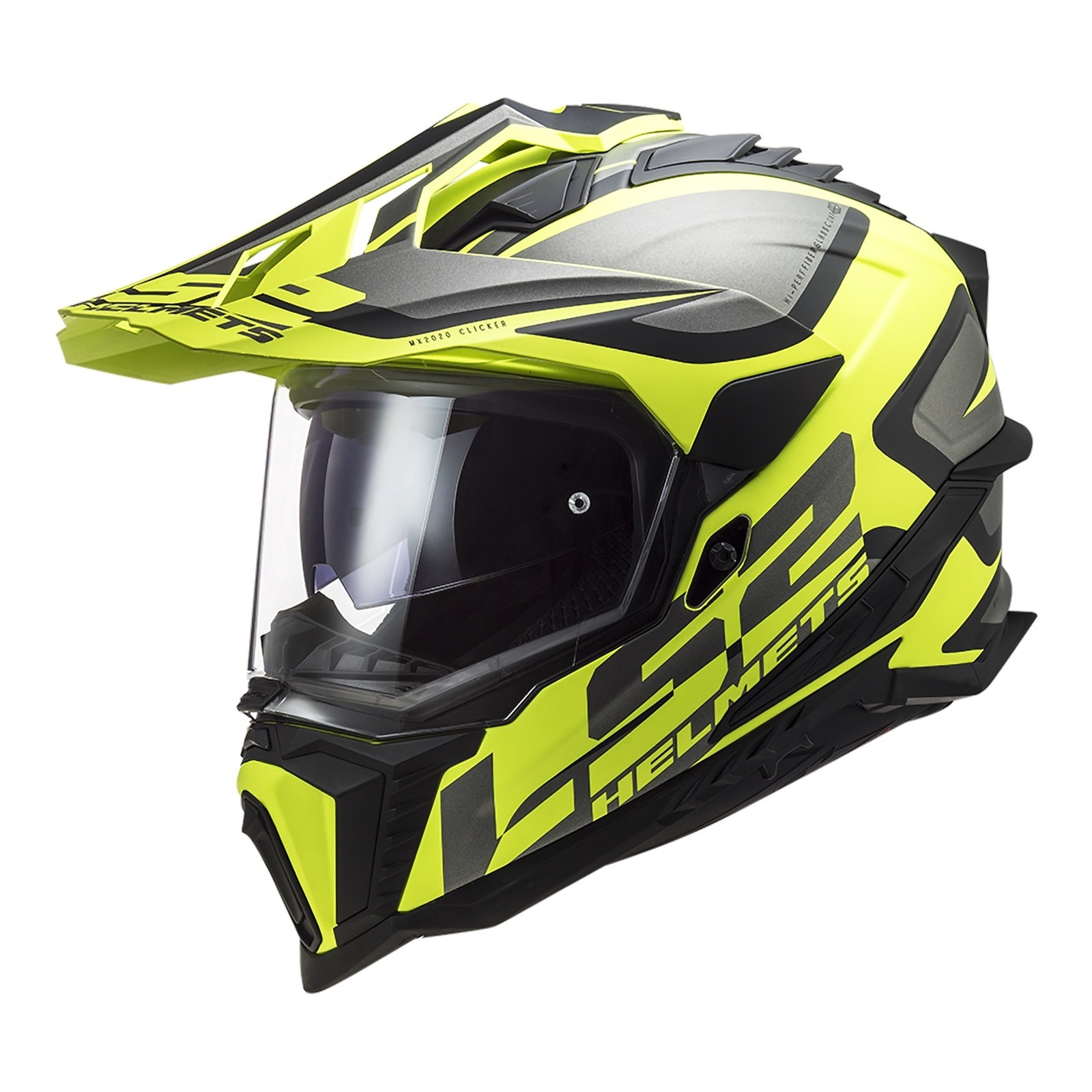 LS2 MX701 Explorer (3XL) Alter - Matte Black / Hi-Vis Yellow