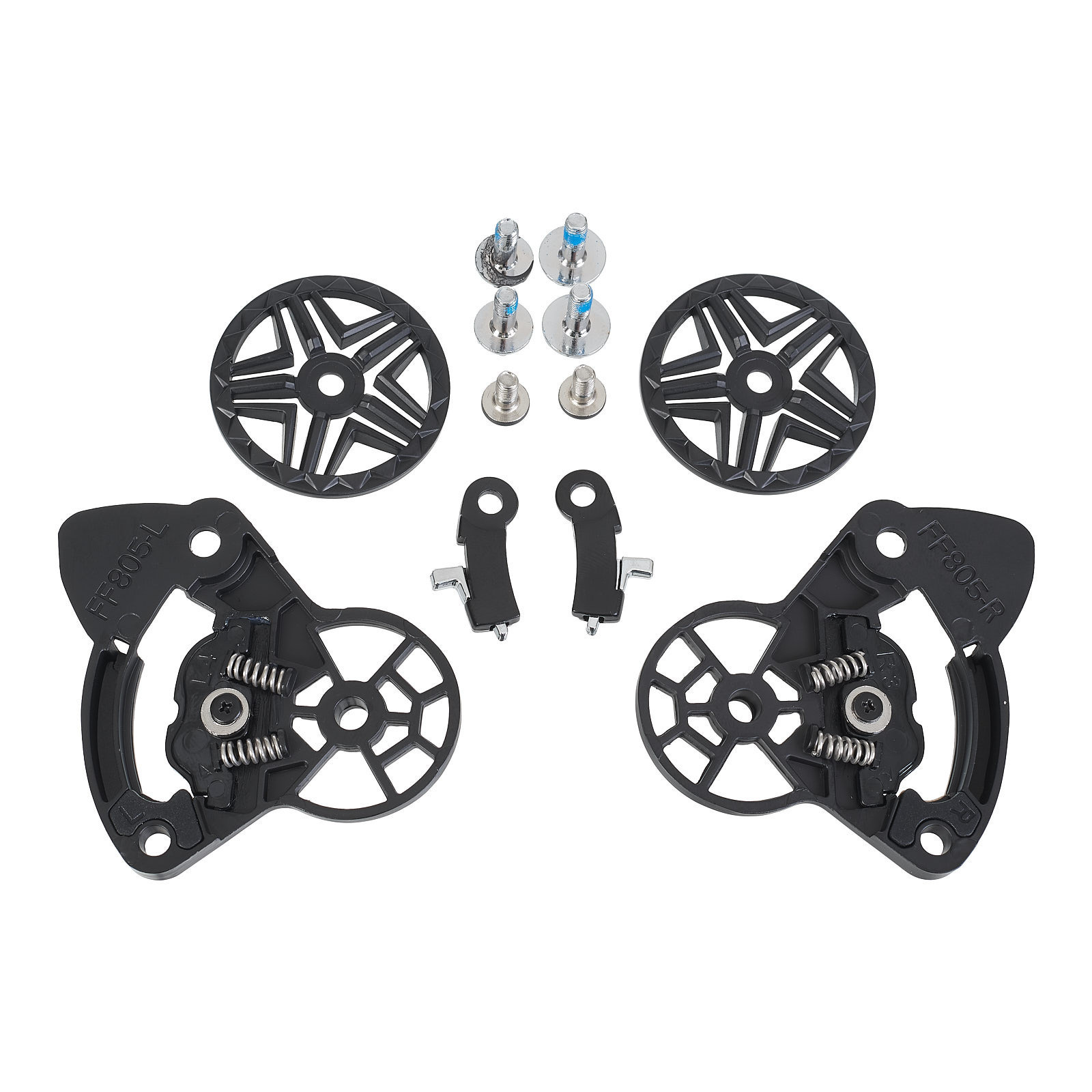 LS2 FF805 THUNDER RATCHET+SCREWS(BLACK)