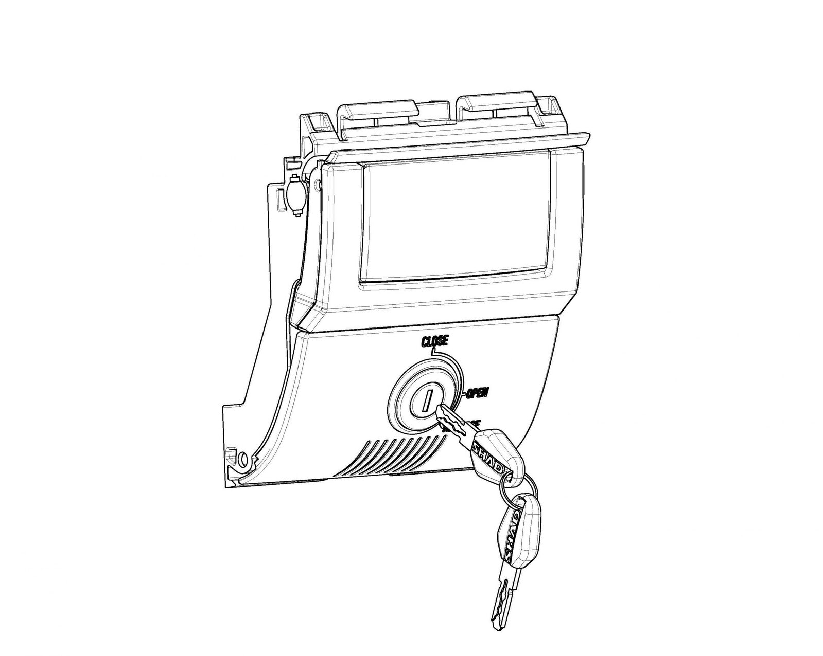 D1B59PMAR-(LSA913) SHAD LATCH ASSEMBLY - suit SH58/59 Top Case