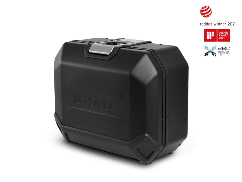 D0TR36100LB (LSTER236L-BK)- SHAD SIDE CASE  'TERRA' series ALLOY  36Ltr <LEFT SIDE - BLACK>