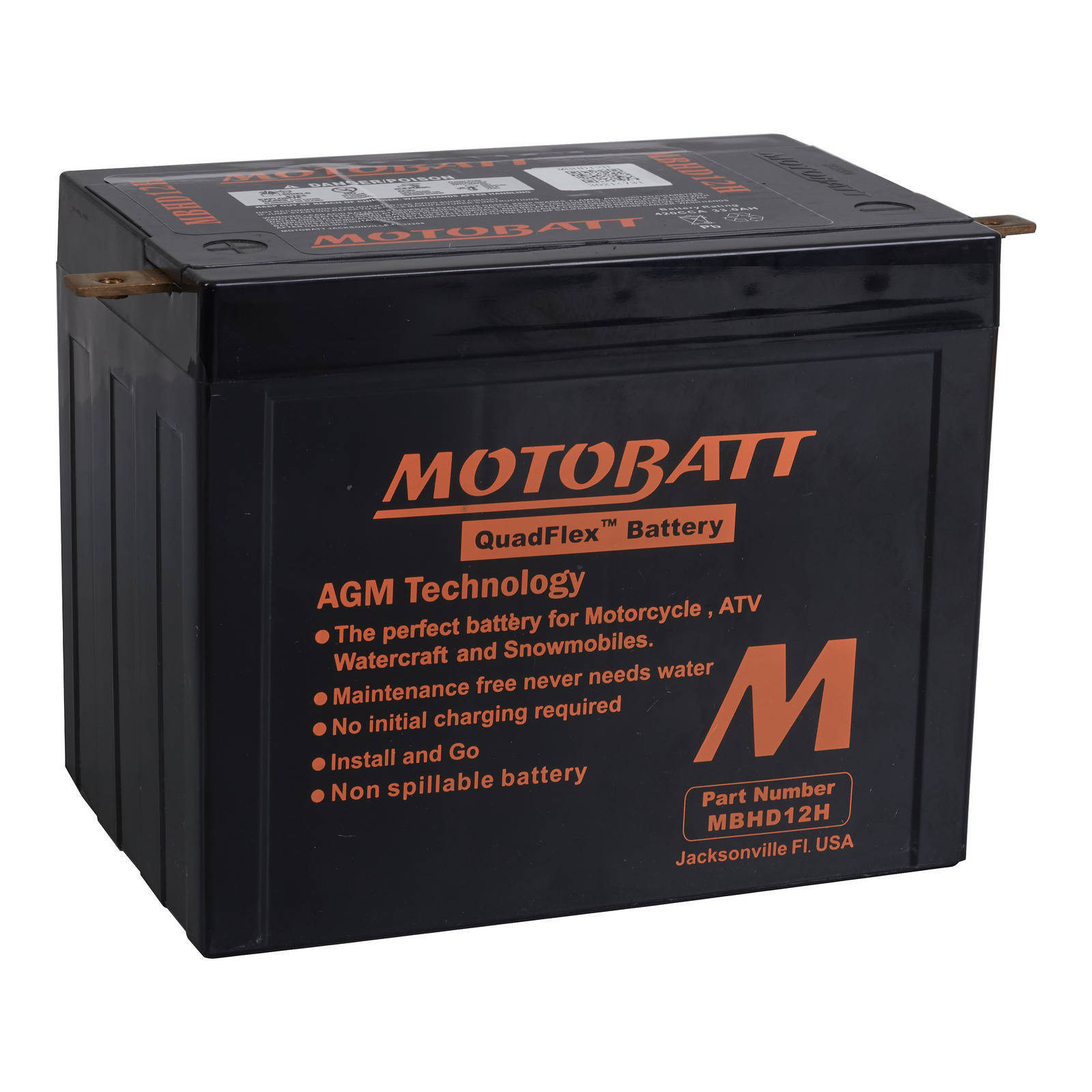 Motobatt Battery Quadflex AGM - MBHD12H