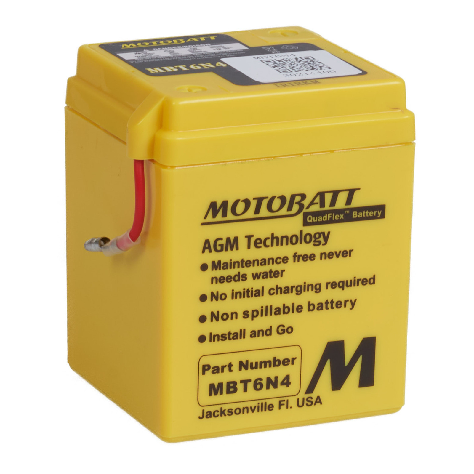 Motobatt Battery Quadflex AGM - MBT6N4