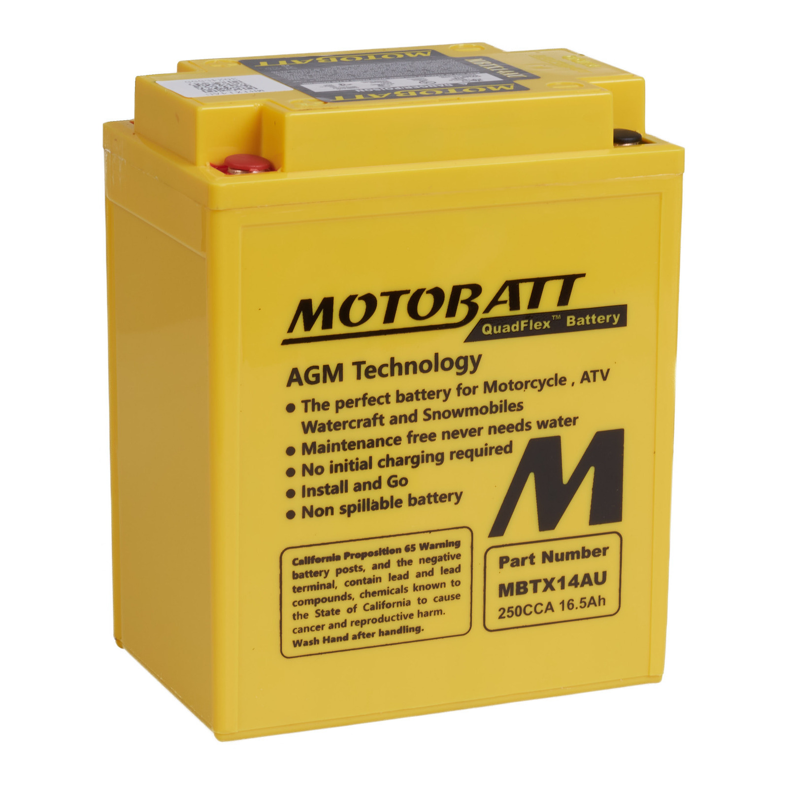 Motobatt Battery Quadflex AGM - MBTX14AU