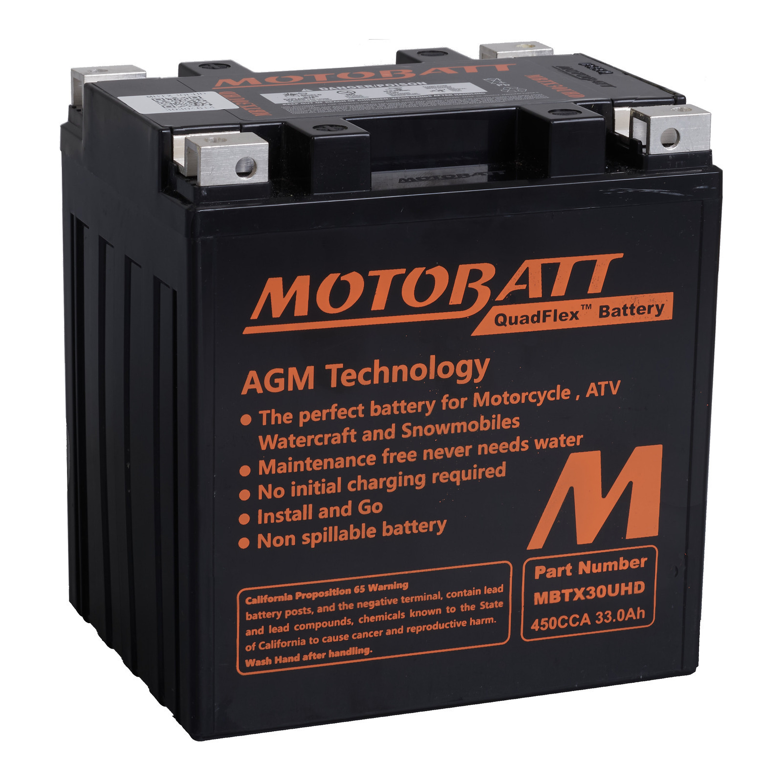 Motobatt Battery Quadflex AGM - MBTX30UHD