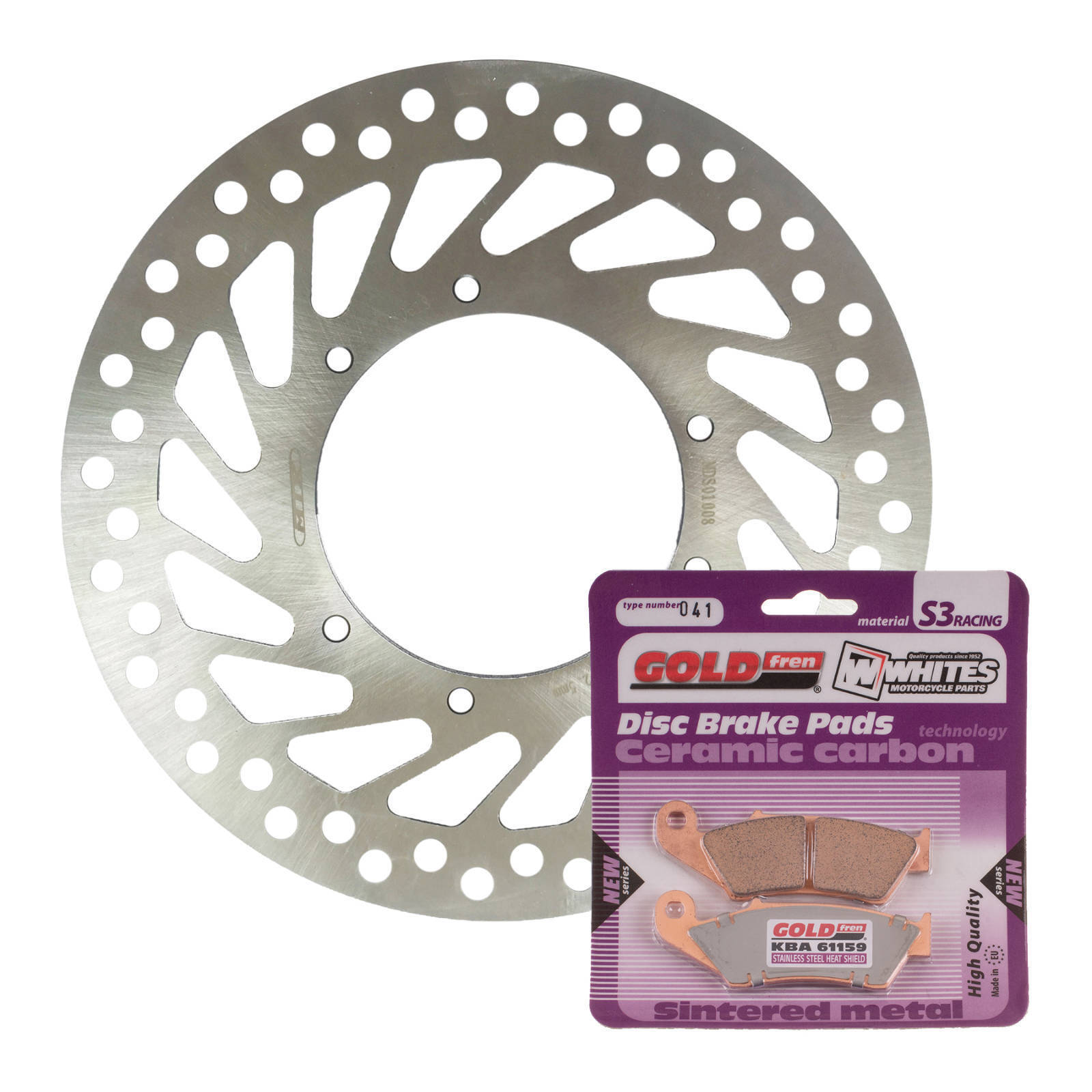 BRAKE DISC & PAD FRONT KIT - HON CRF250R 04-14