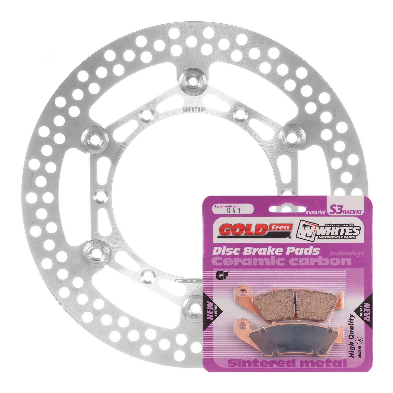 BRAKE DISC & PAD FRONT KIT - YAM YZ450F 03-07