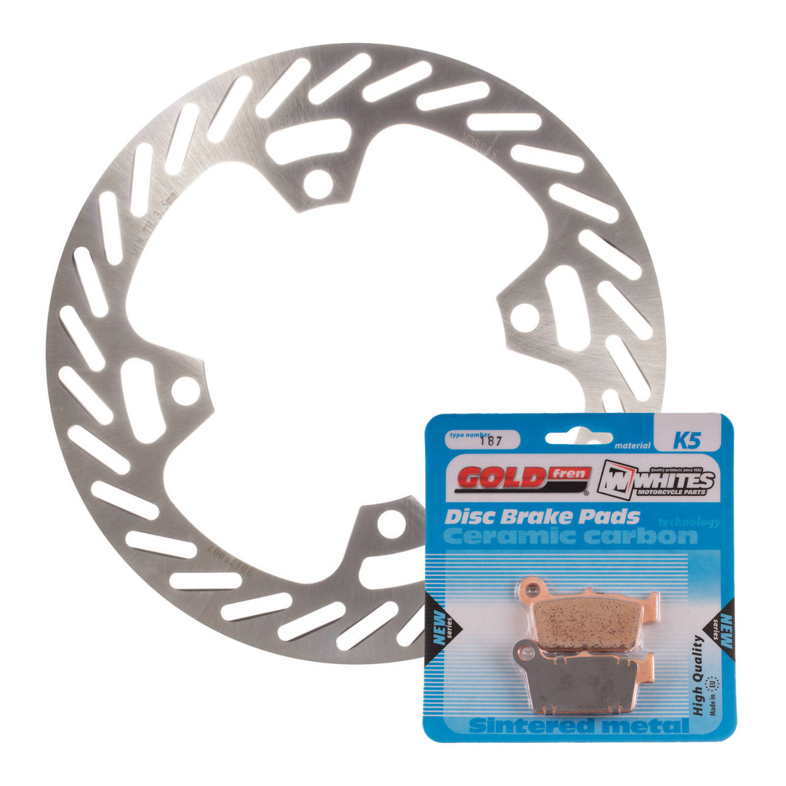 BRAKE DISC & PAD REAR KIT - KAW KX250F 04-15