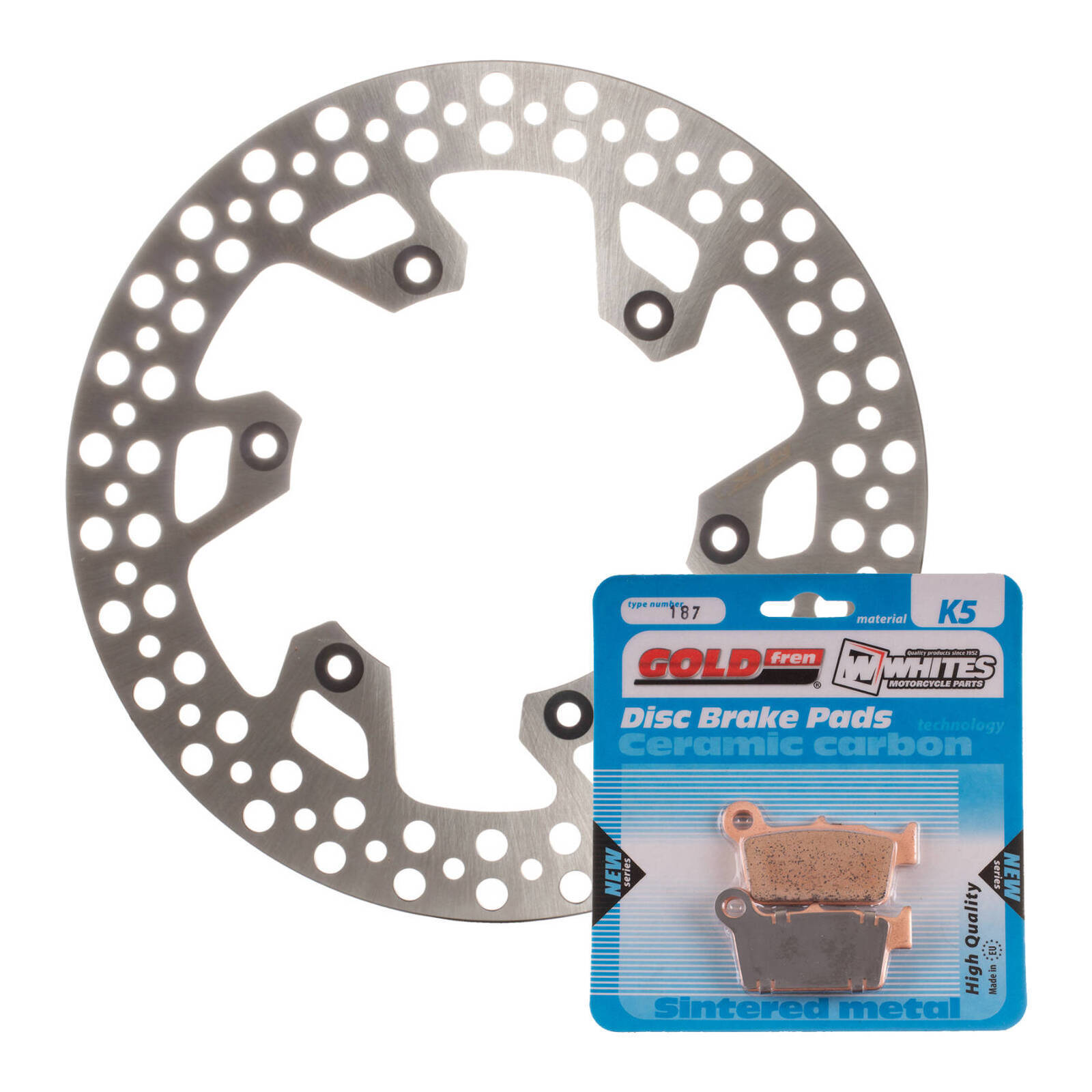 BRAKE DISC & PAD REAR KIT - YAM YZ250F 03-19