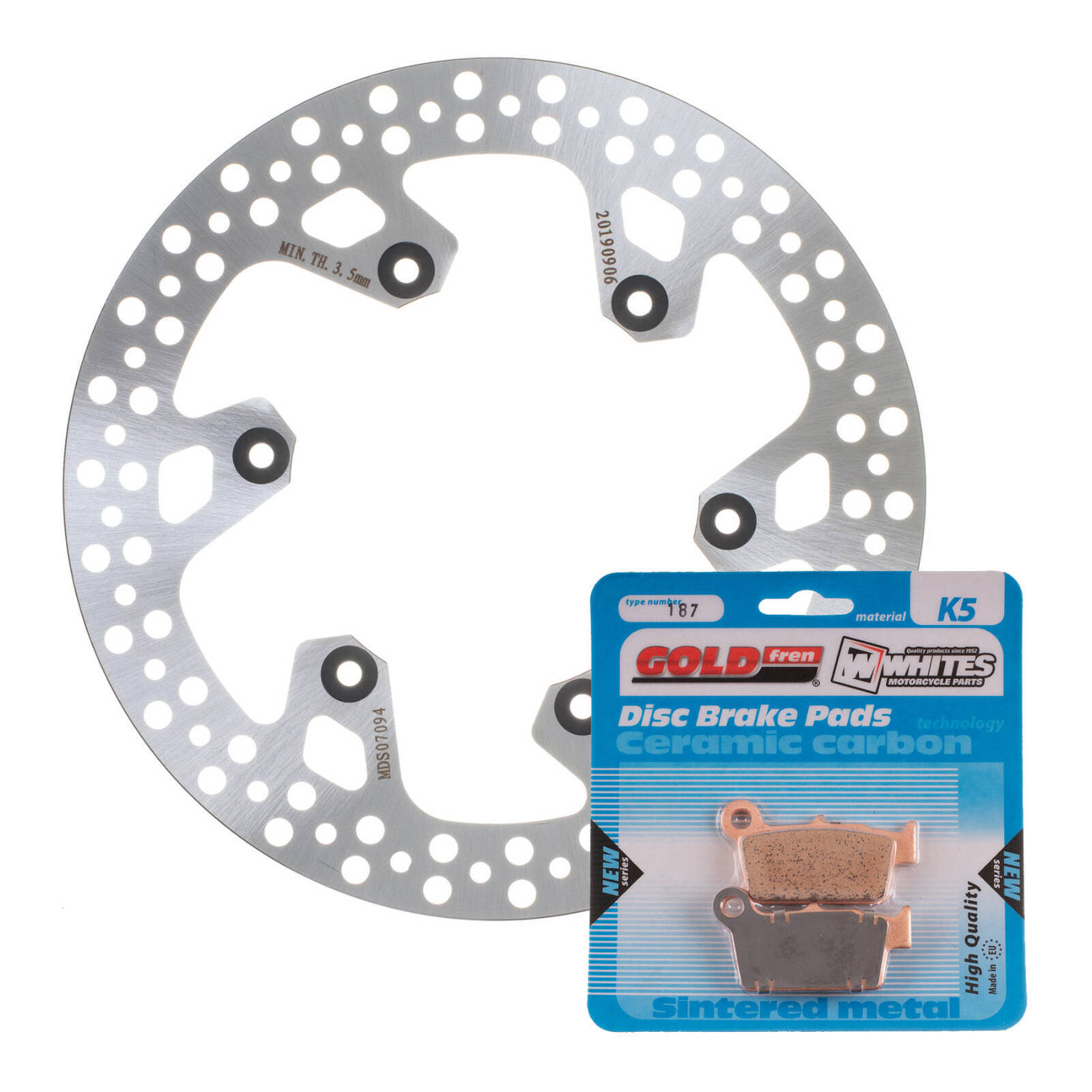 BRAKE DISC & PAD REAR KIT - YAM WR450F 03-20