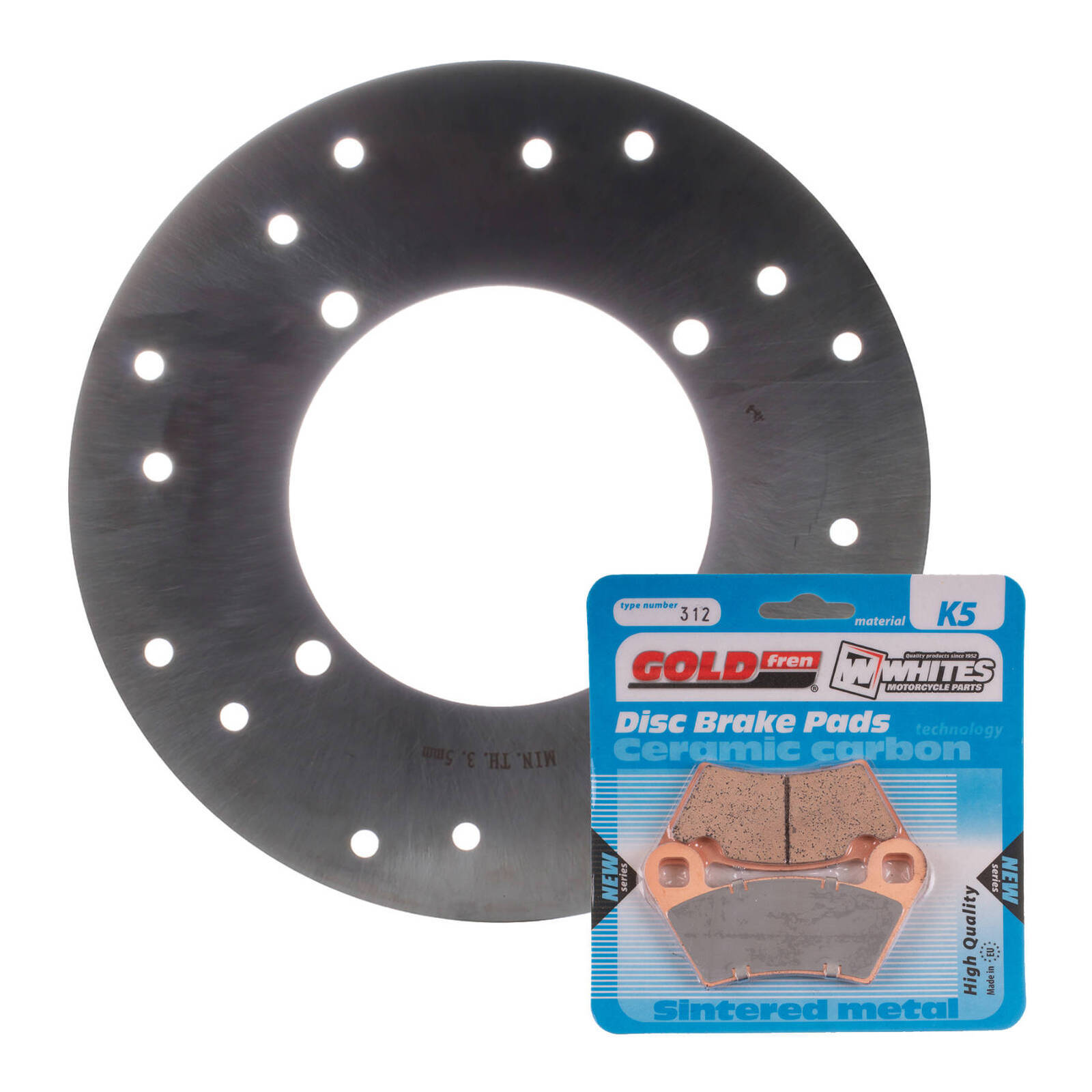 BRAKE DISC & PAD REAR KIT - POL ACE 570 HD 16-18