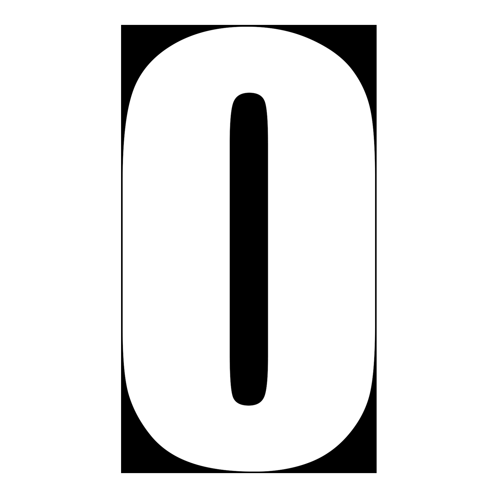 Whites Race Number - White (10 Pack)