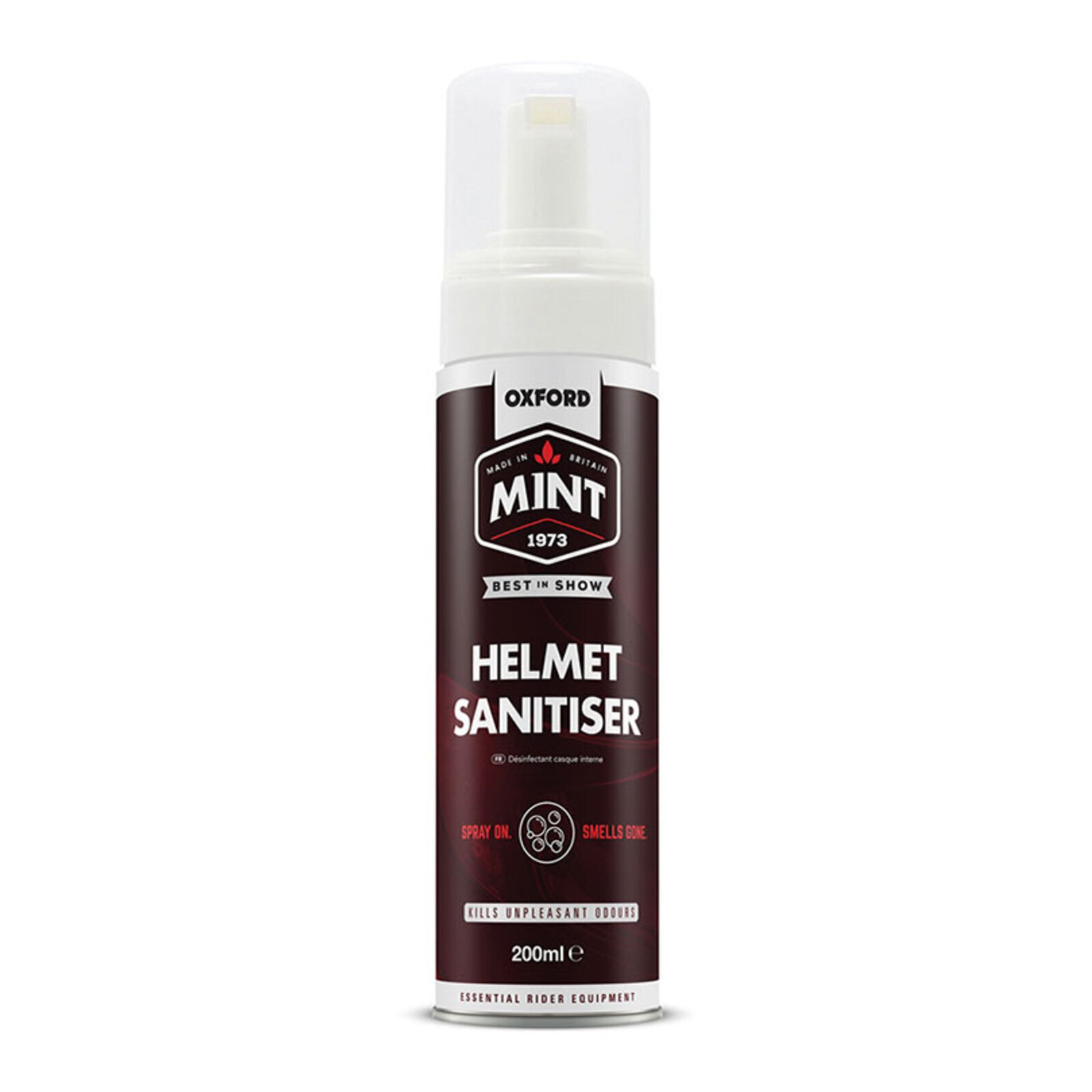 Oxford Mint Helmet Sanitiser Foam 200ml