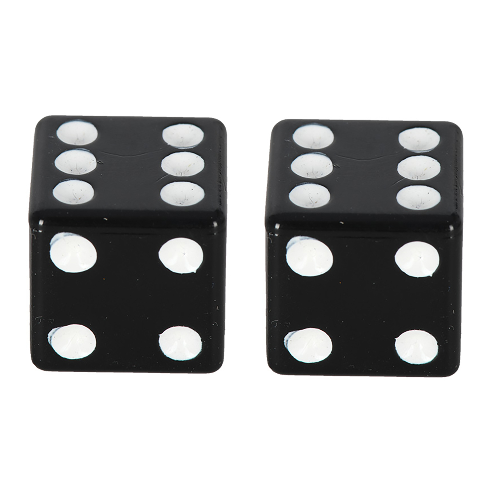 Oxford Lucky Dice Valve Caps - Black (Pair)