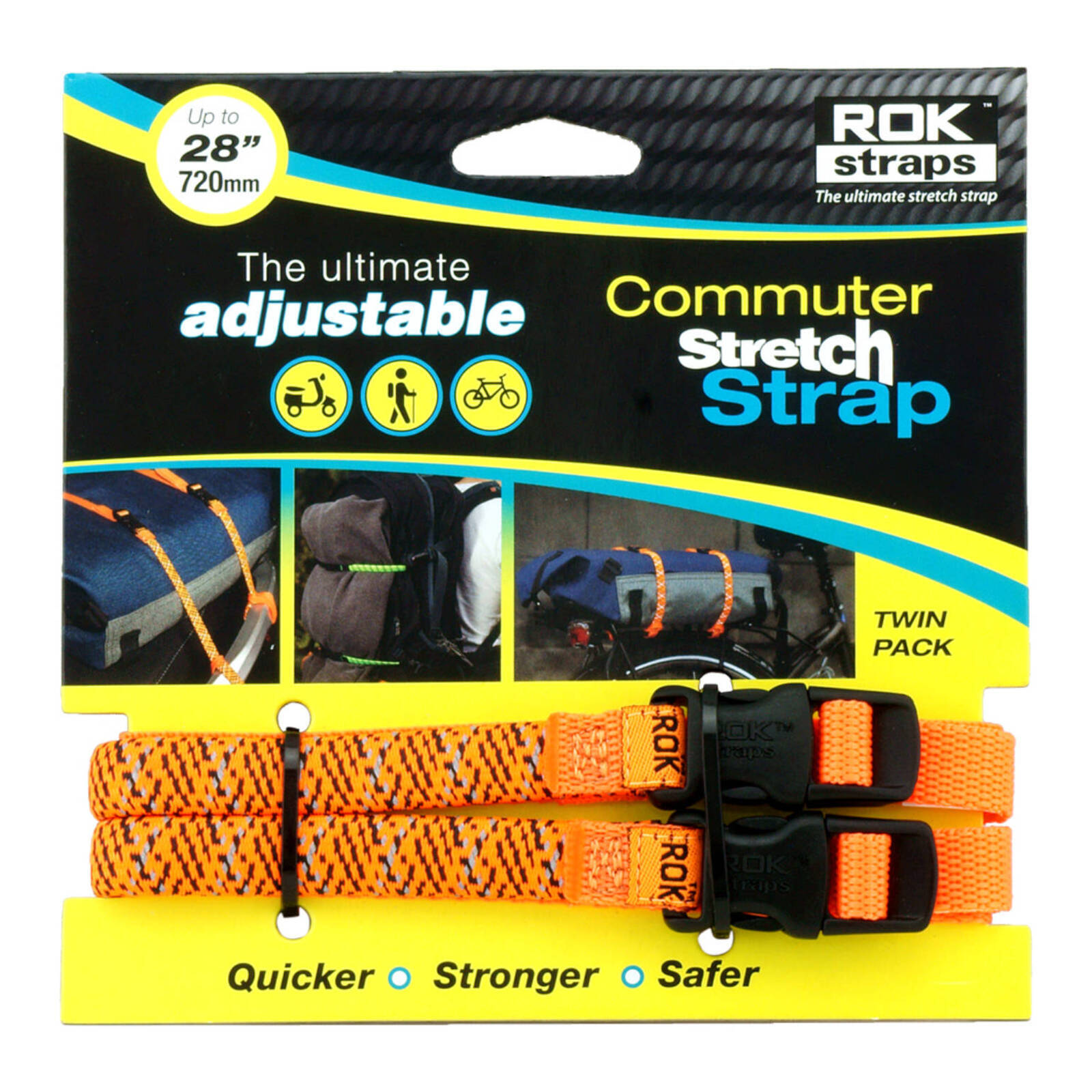 OXFORD ROK STRAPS LD 12MM ADJ REFLECTIVE